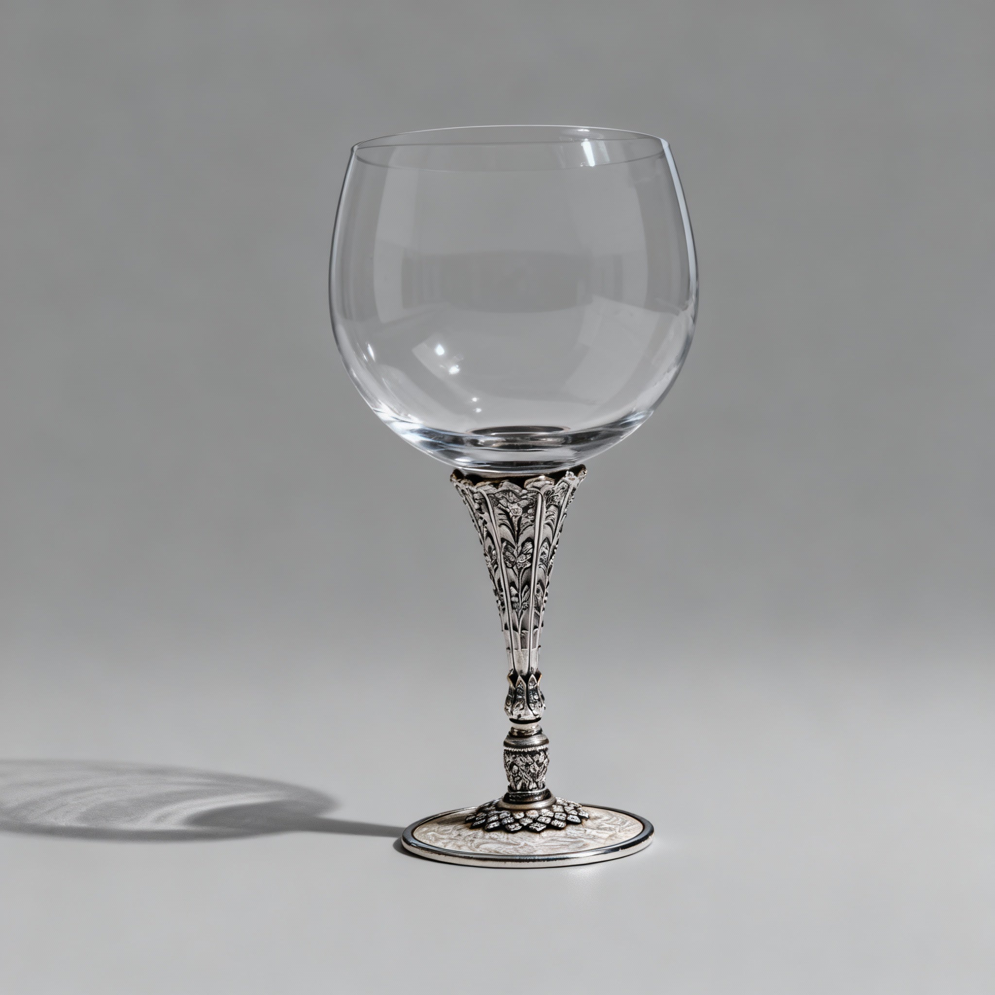 Edgar Berebi. Beige Beverage Glass Studded with Swarovski