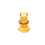 Idée Art Exclusive. Amber Handmade Crystal Vase with a Long Base. Small Size