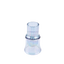 Idée Art Exclusive. Blue Handmade Crystal Vase with a Long Base. Small Size