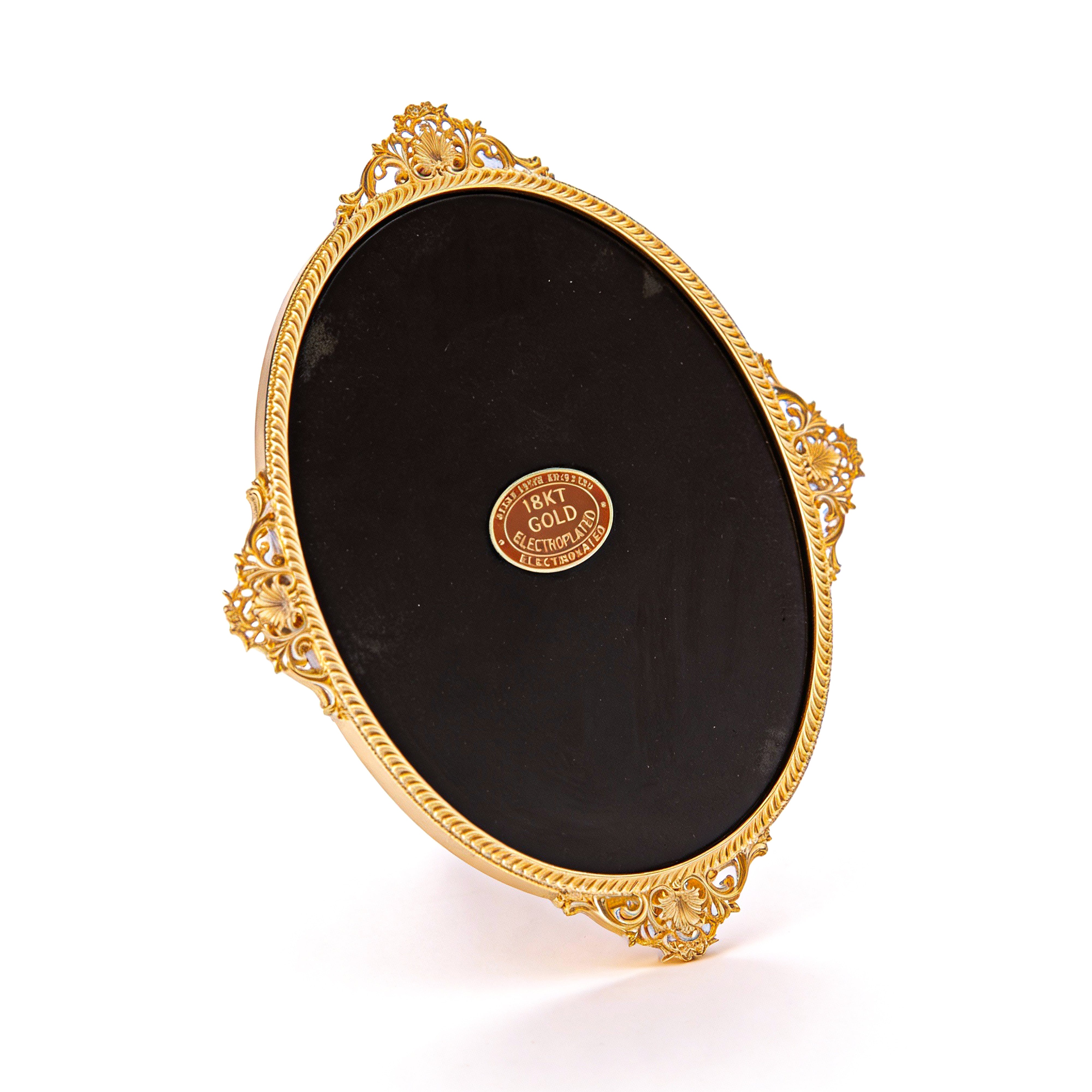 Elias Artmetal. Gilded Oval Wall Frame. Small Size