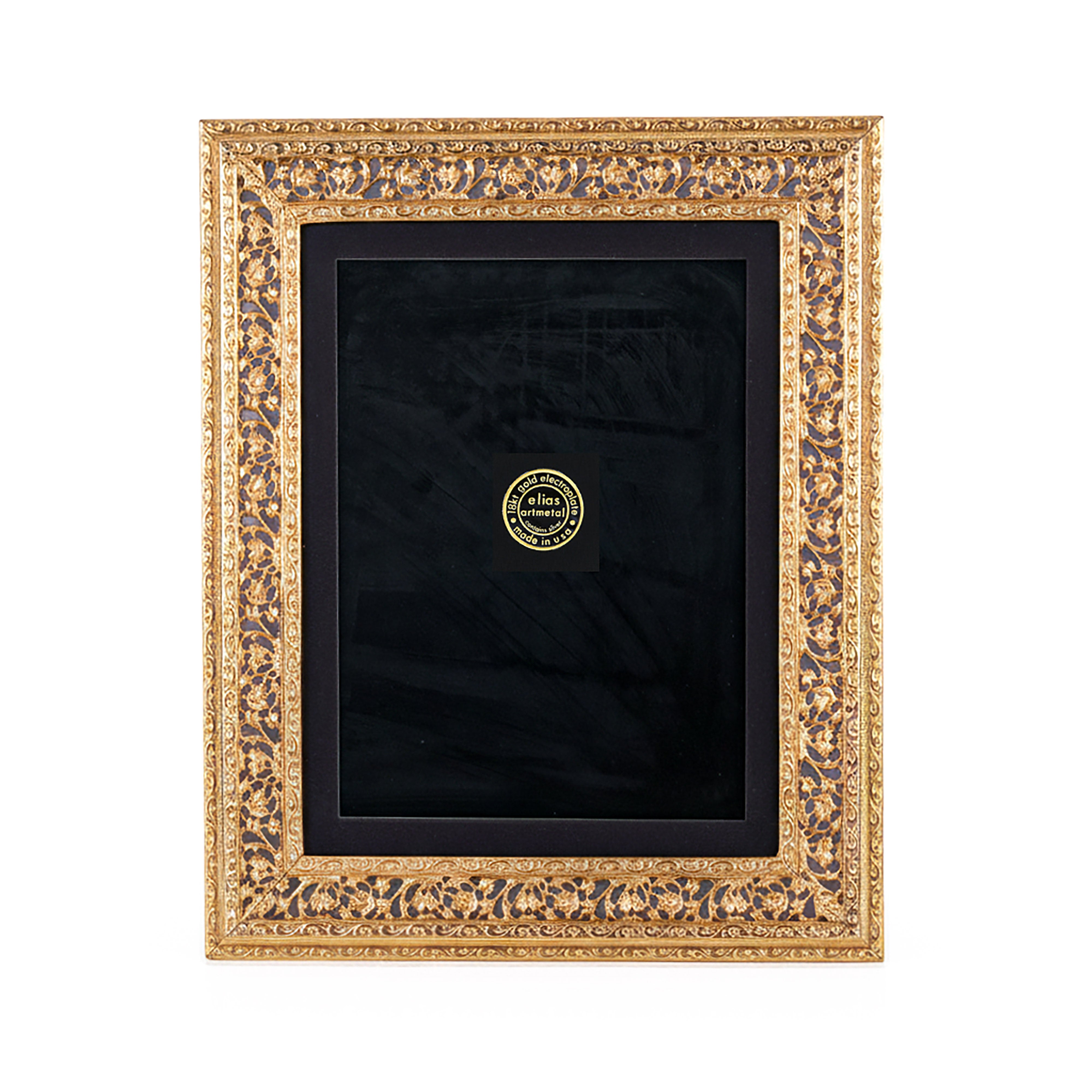 Elias Artmetal. Gilded Square Floral Picture Frame. Large Size