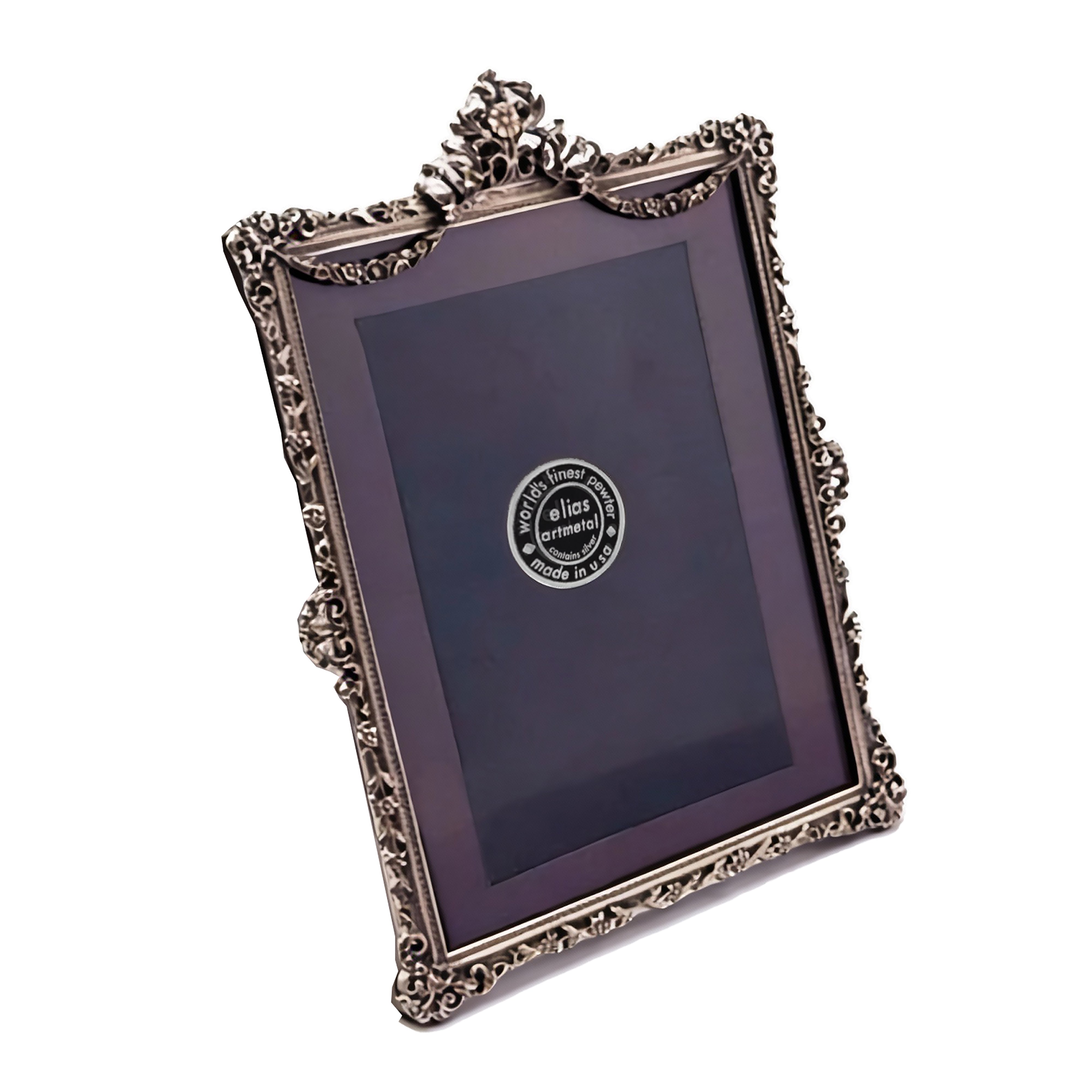 Elias Artmetal. Floral Swag Picture Frame. Small Size