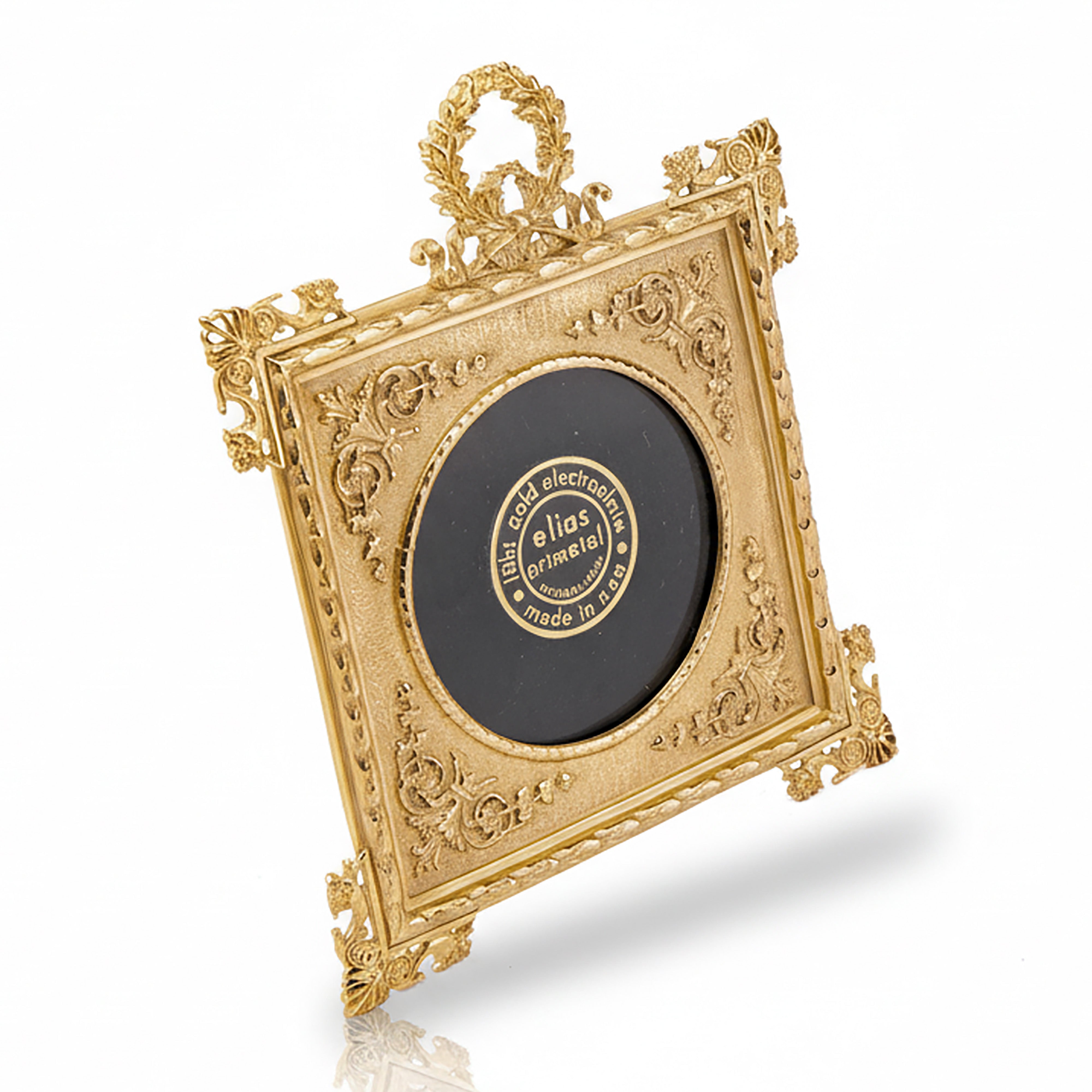 Elias Artmetal. Gilded Square Picture Frame. Medium Size