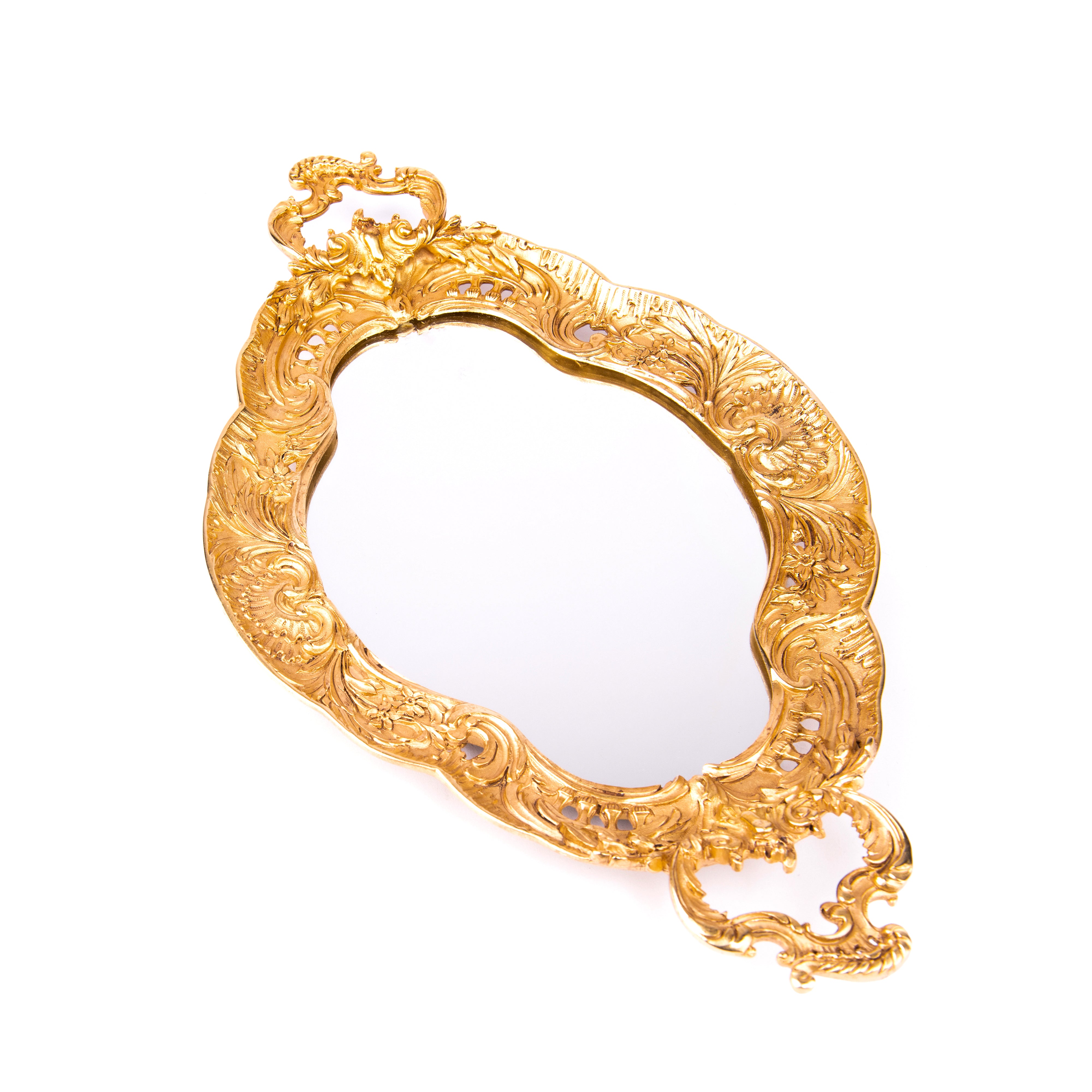 Elias Artmetal. Gold French Empire Decorative Tray. Large Size