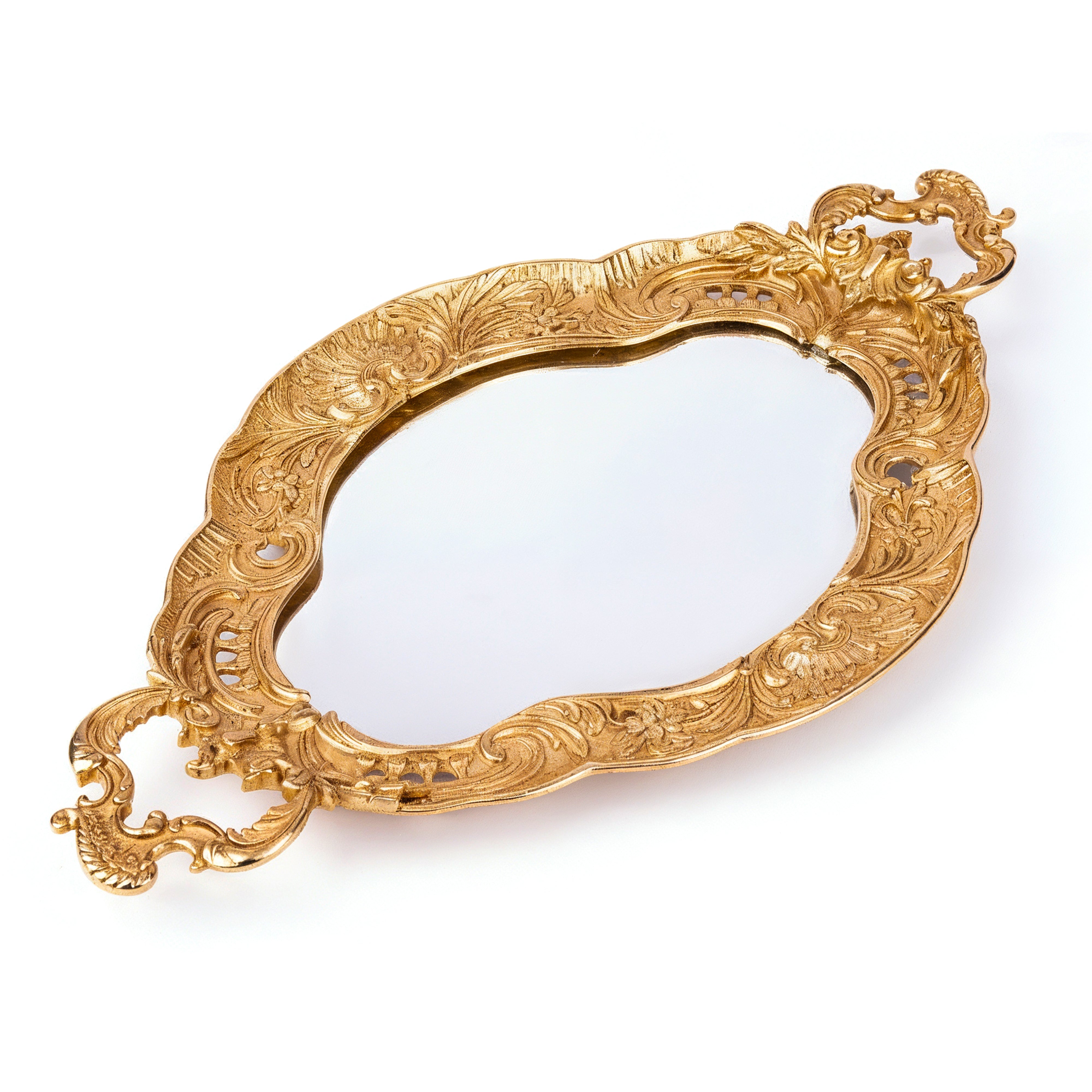 Elias Artmetal. Gold French Empire Decorative Tray. Large Size