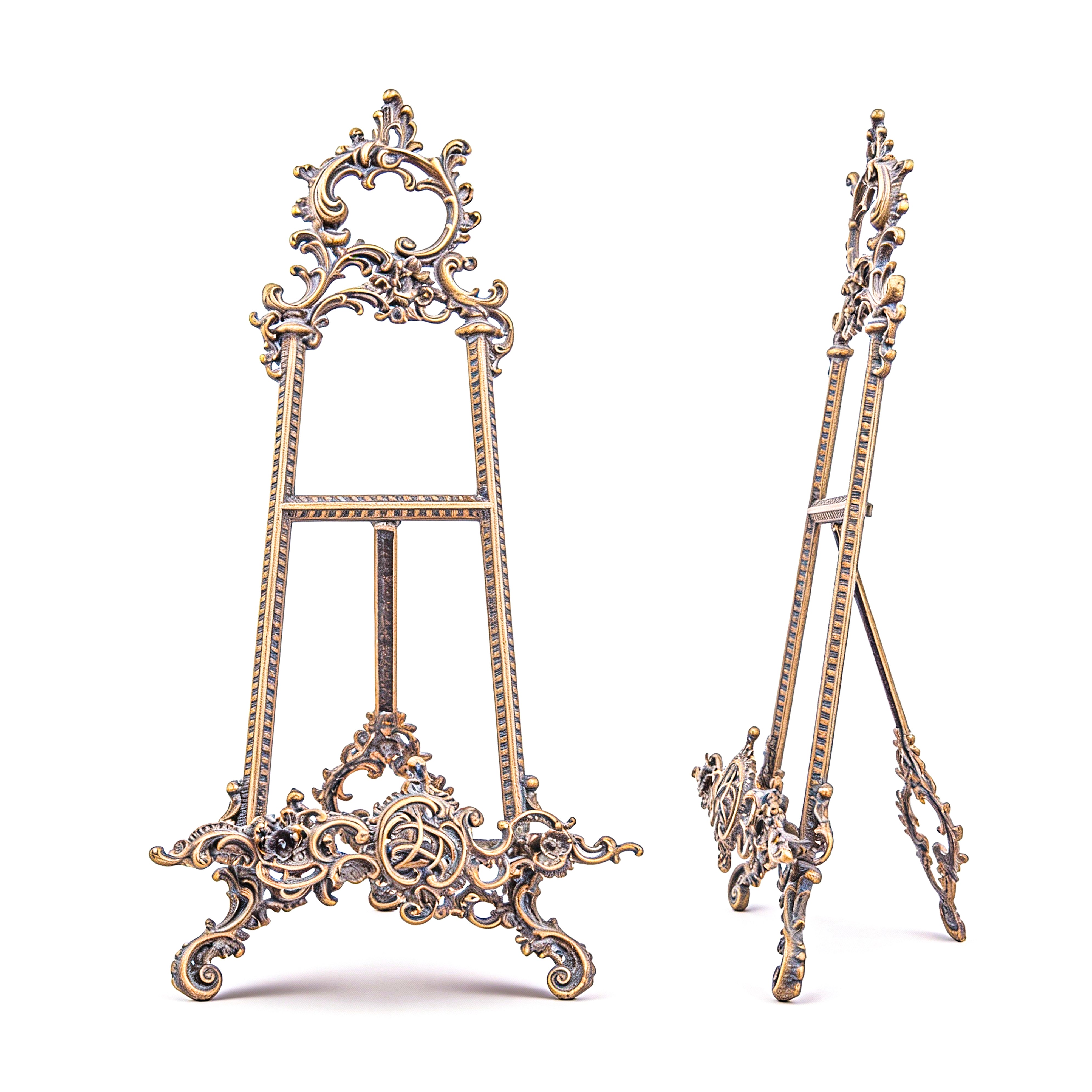 Vroubel. Antique Bronze Easel. Large Size