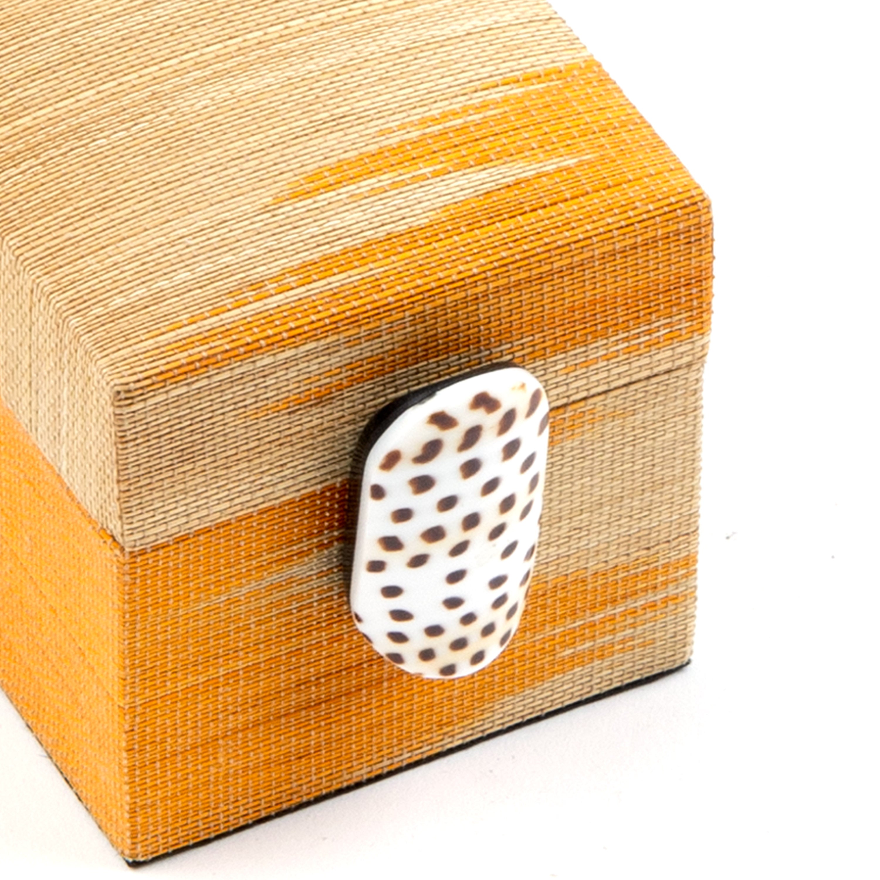 Asiaphile by Gail DeLoach. Orange Jewellery Box. Small Size