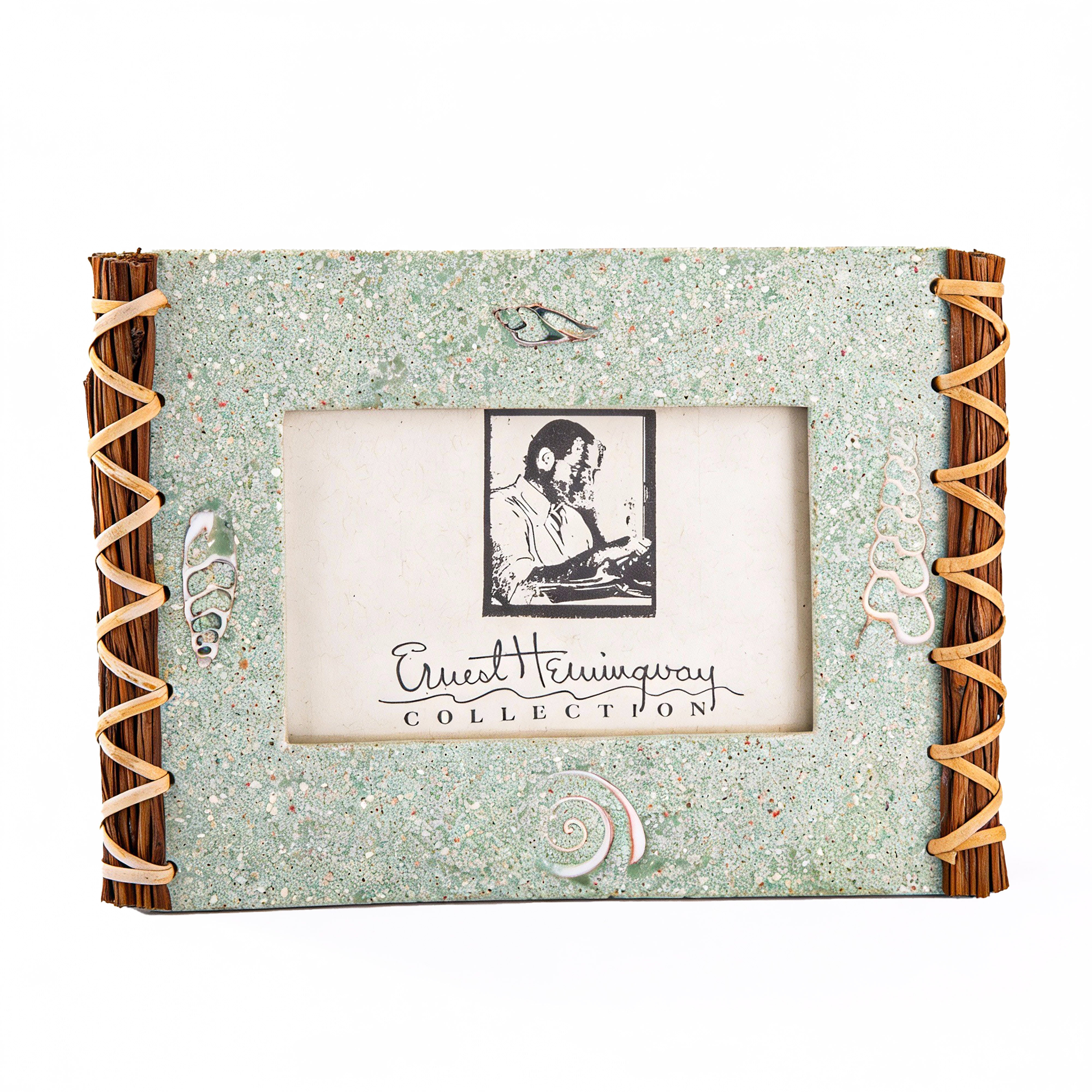 Jurgensen's. Blue Stone & Wood Picture Frame. Medium Size