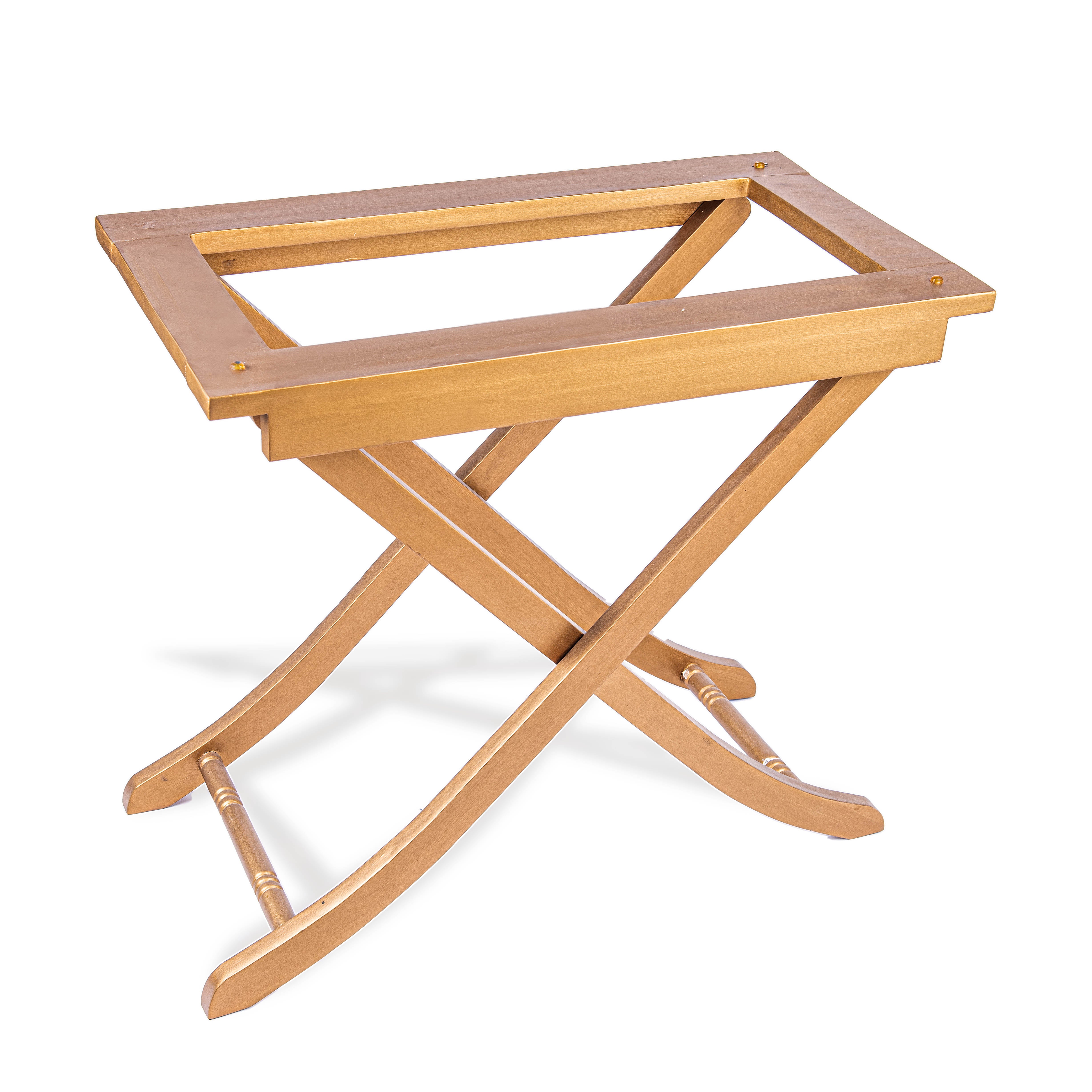Robert m. Weiss Presents. Wooden Folding Tray Stand.