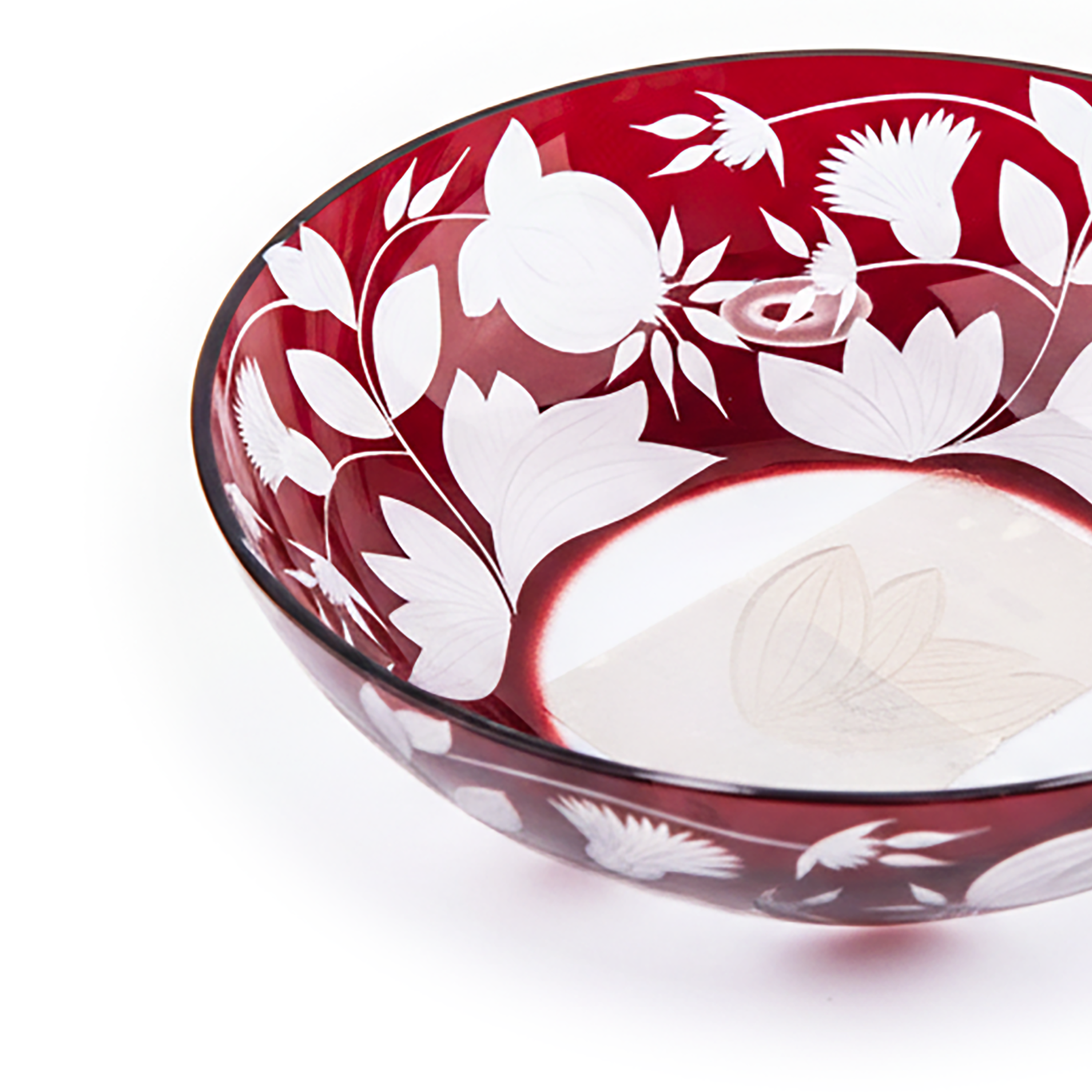 Artel. Red Crystal Decorative Plate