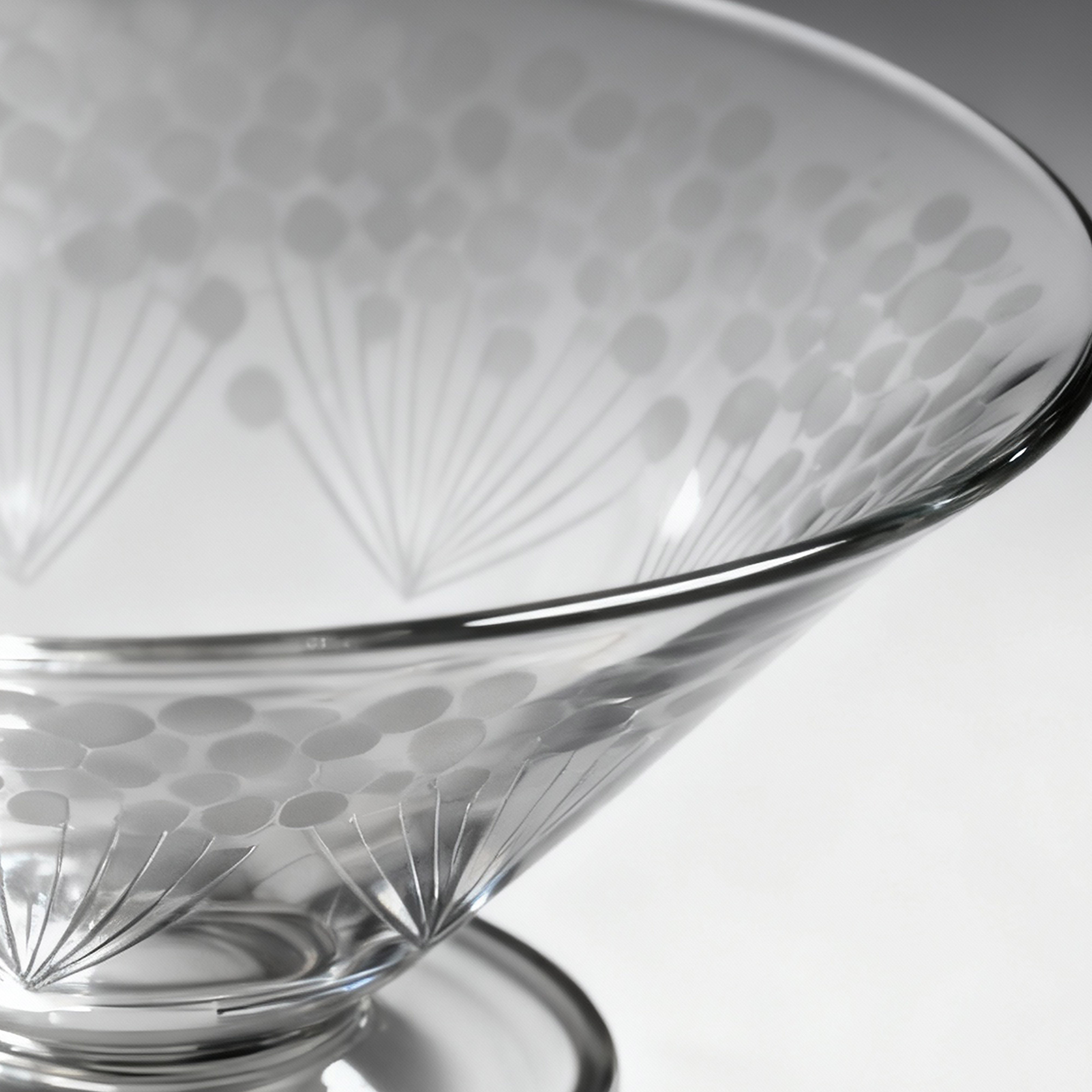 Artel. Crystal Dessert Bowl in Balloon Pattern
