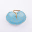 Design Sophie Villepigue. Porcelain Decorative Plate in Blue Polka Dot Design