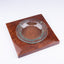 Ercolano SRL. Glass & Wood Ashtray. Medium Size