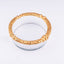 Fondica S.A. Glass Ashtray Designed with Gold Metal Rim. Exclusively available at Idée Art.