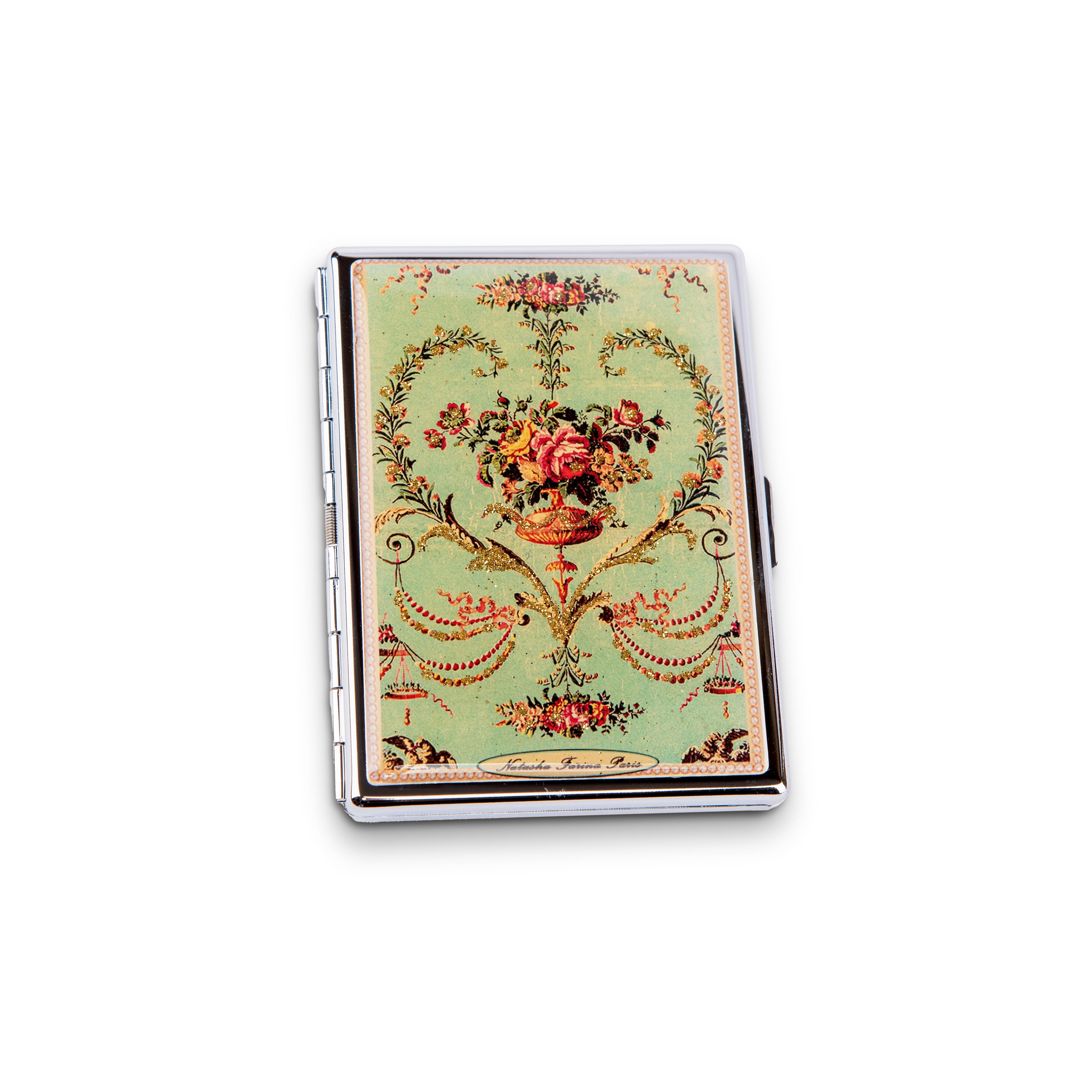 Natasha Farina Paris. Cigarette Case in Floral Design