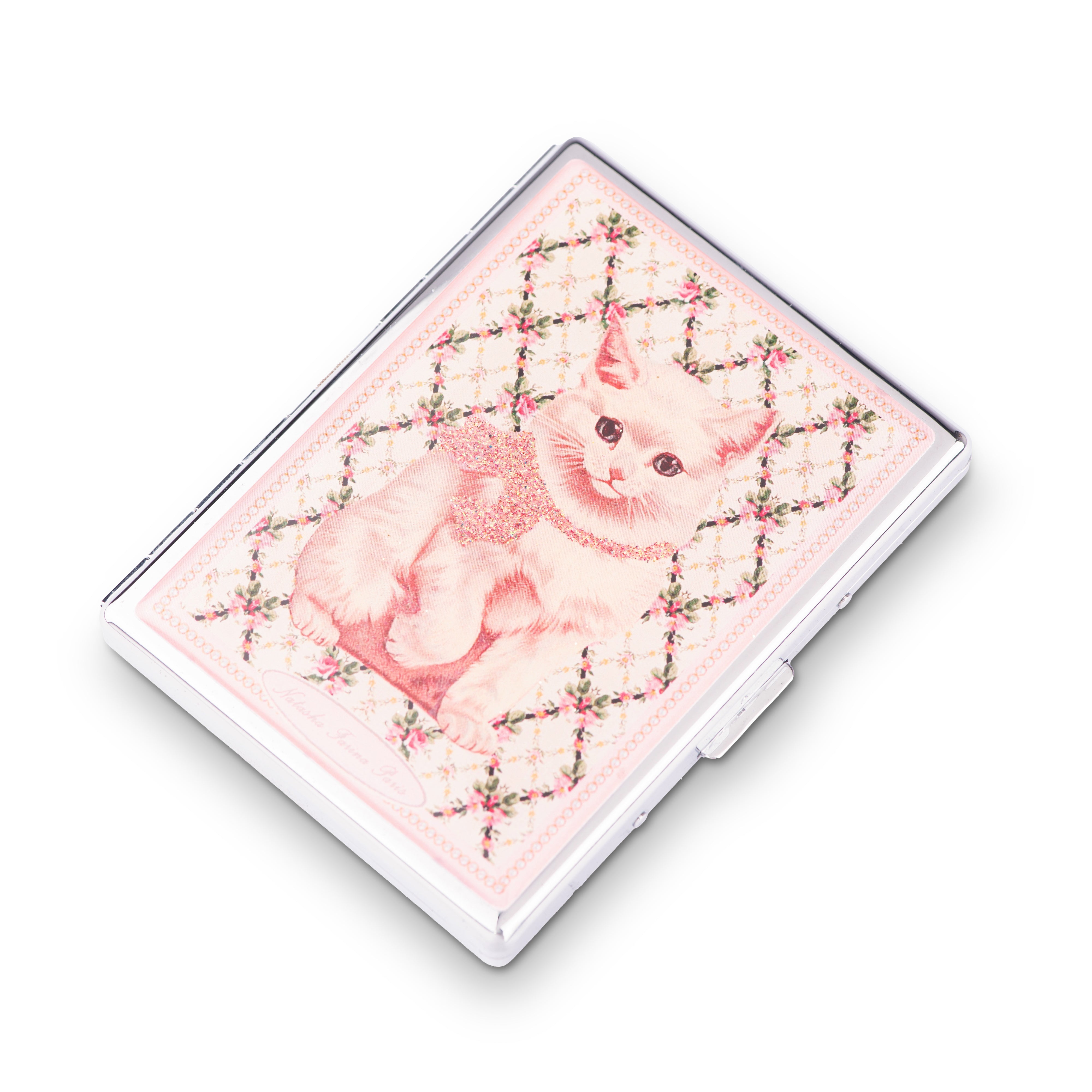 Natasha Farina Paris. Cigarette Case in Cat Design