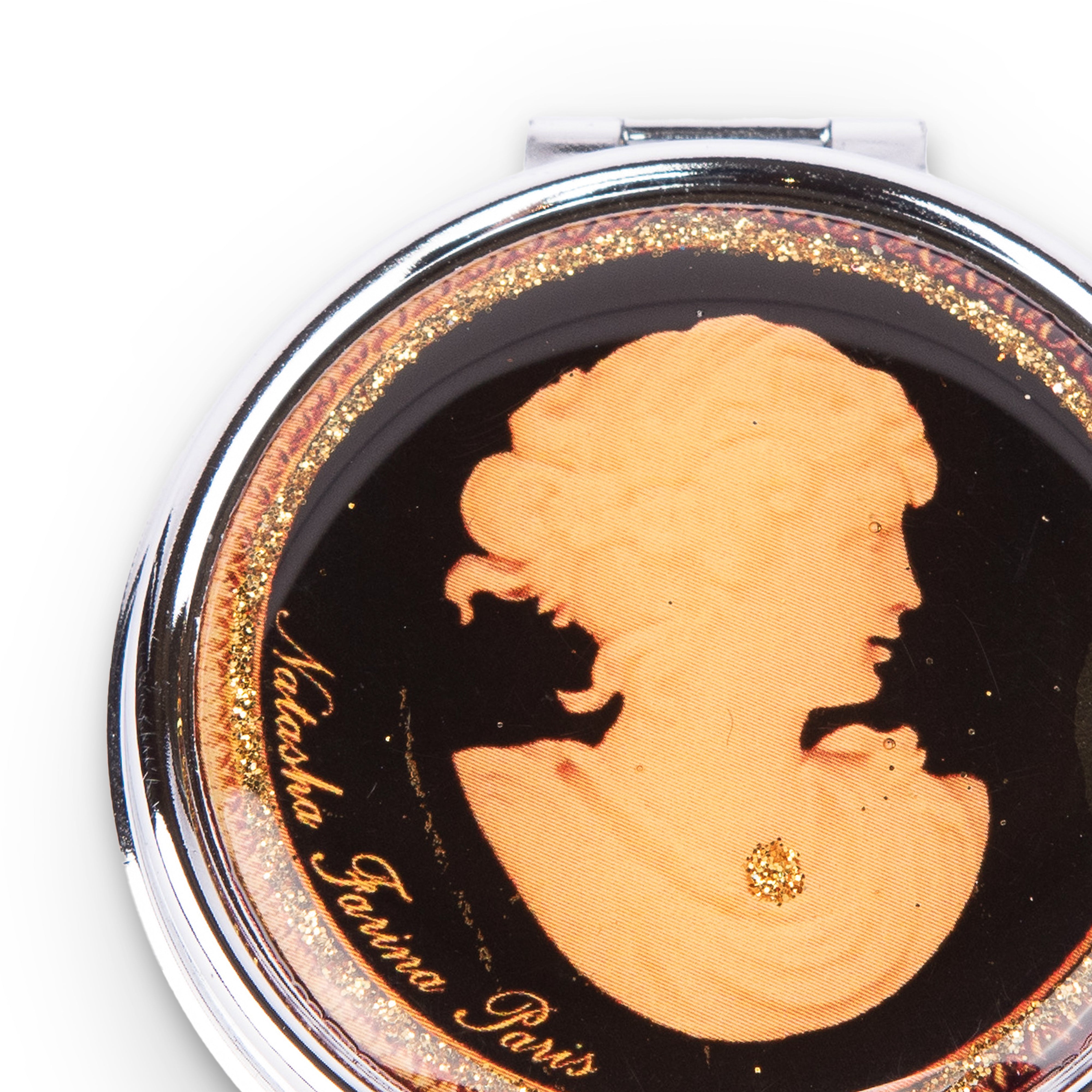 Natasha Farina Paris. Purse Ashtray with Cameo Design. Small Size