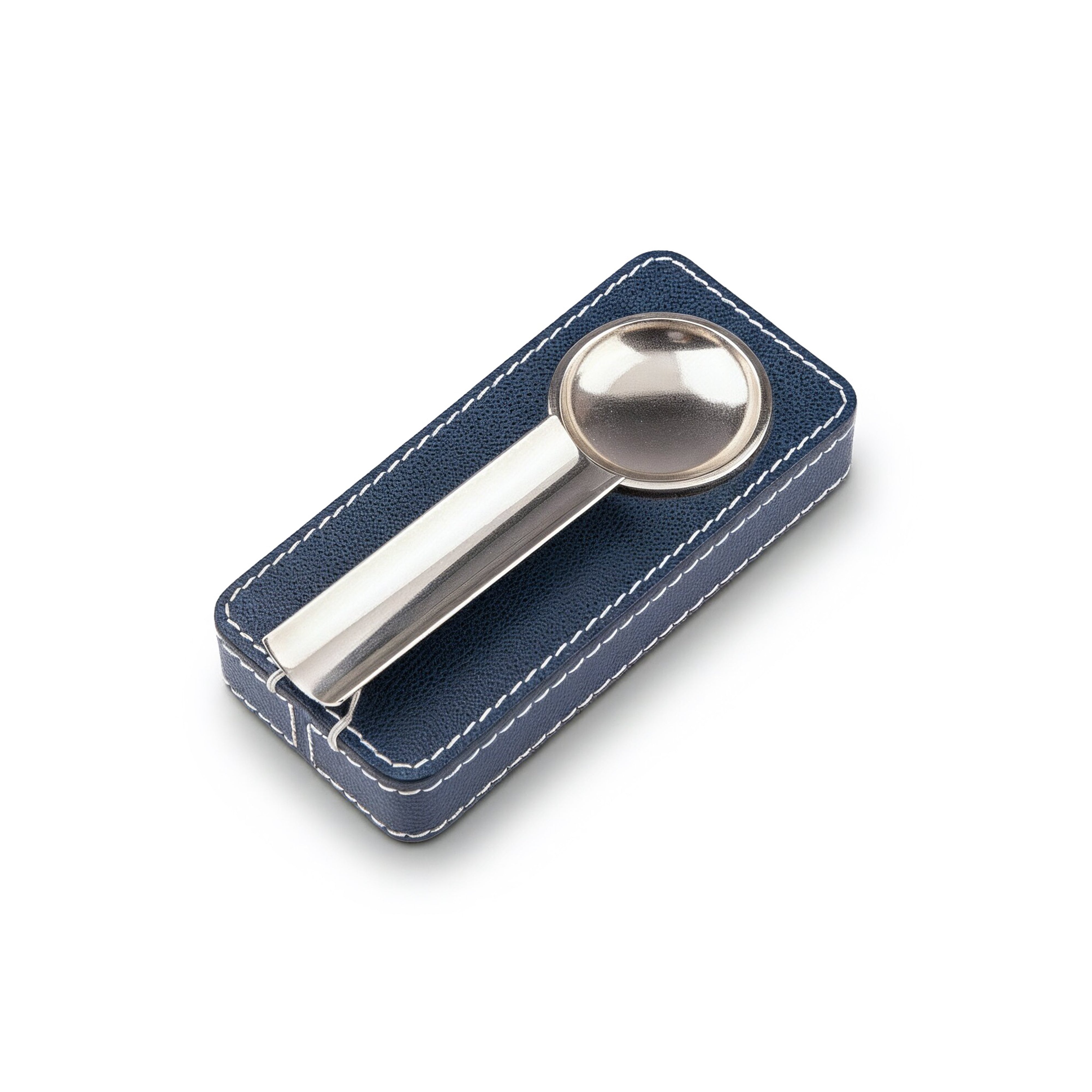 B.Home Interiors. Blue Leather Cigar Ashtray