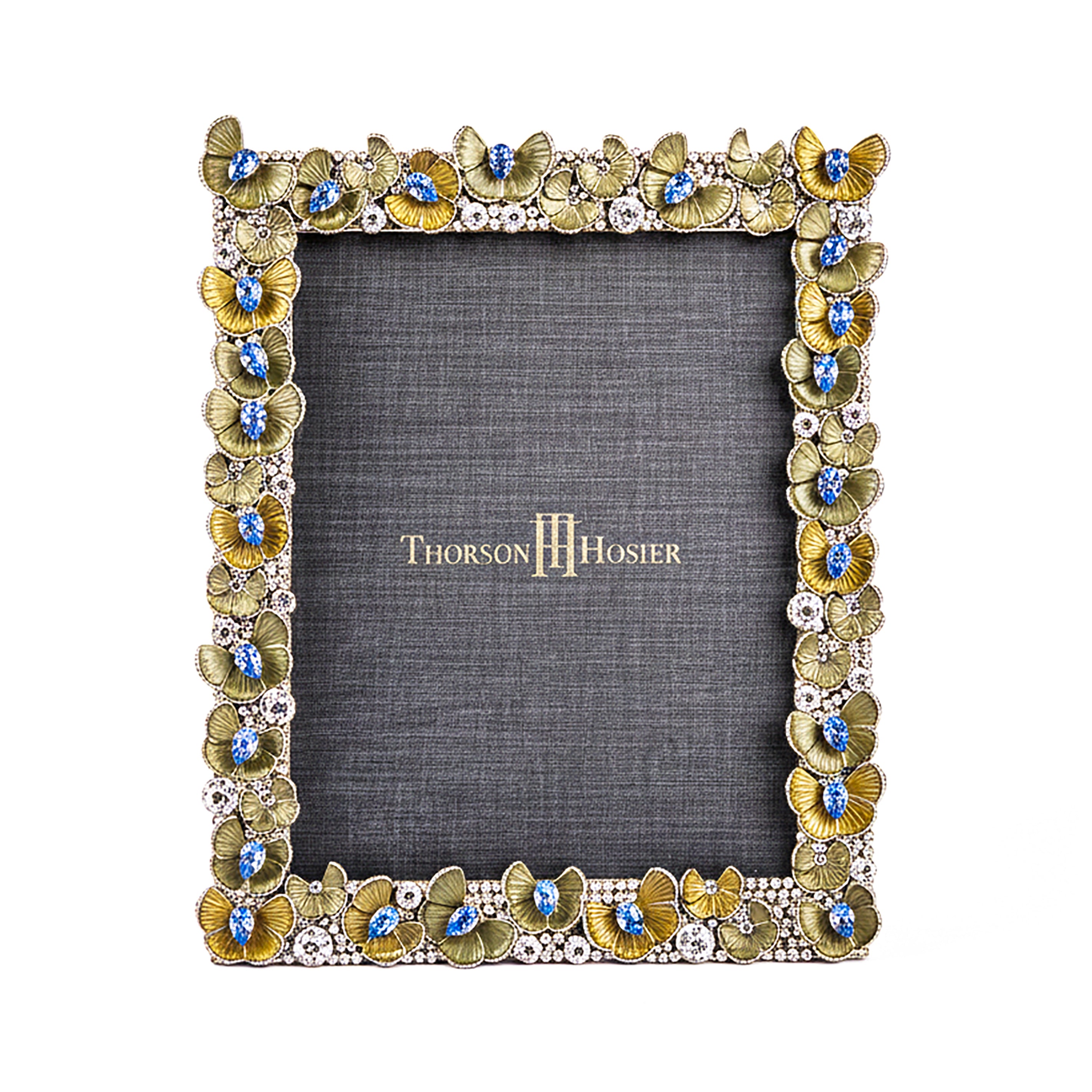 Thorson Hosier. Beverly Butterfly Photo Frame Studded with Crystals and Studs. Available in Two Colours