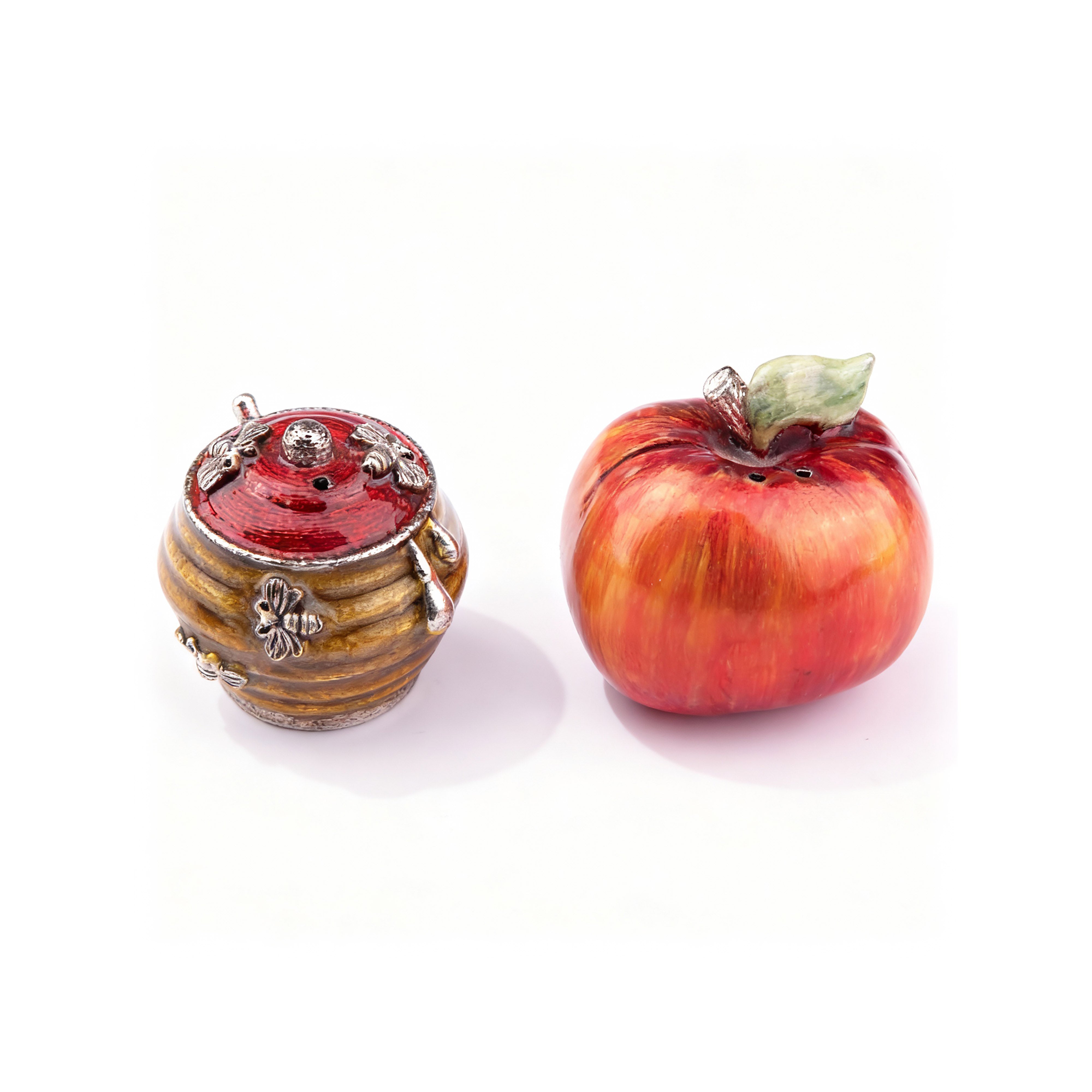 Quest Gifts & Design. Salt & Pepper Set in Apple & Honey Jar Design