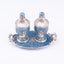 Quest Collection. Palais Salt and Pepper Shakers Hand-painted and Studded with Stones