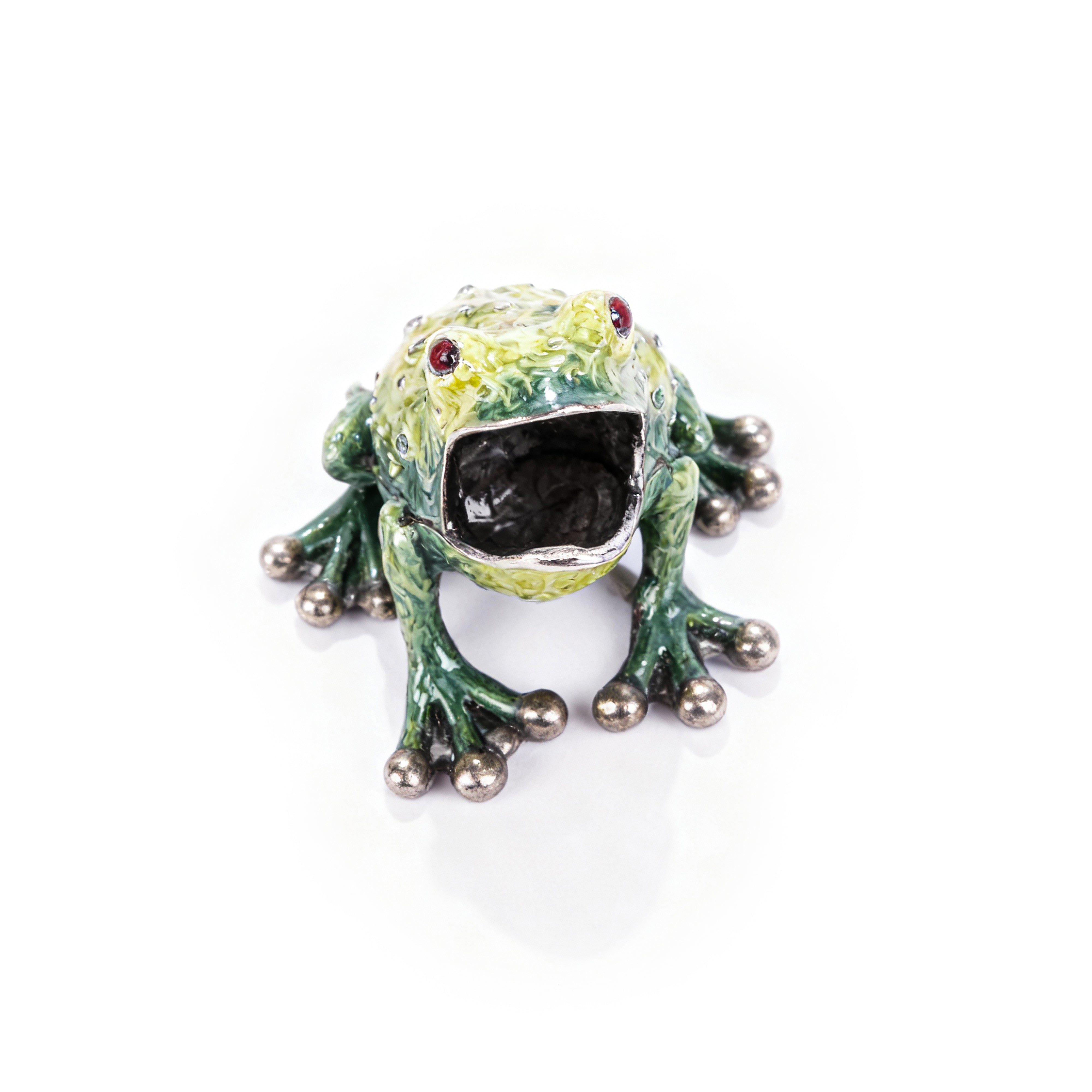Quest Collections. Hand Painted Toothpick Holder in a Frog shape