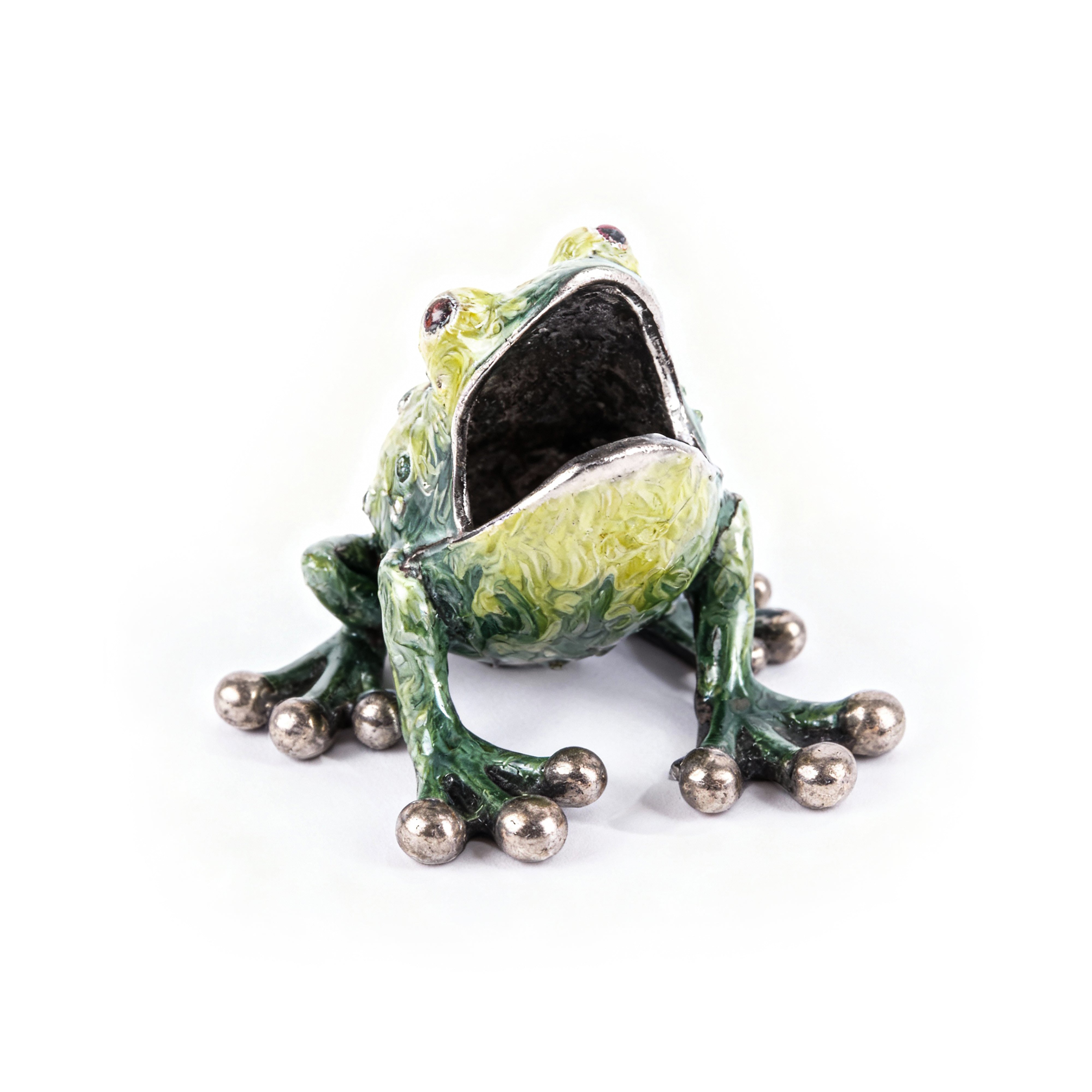 Quest Collections. Hand Painted Toothpick Holder in a Frog shape