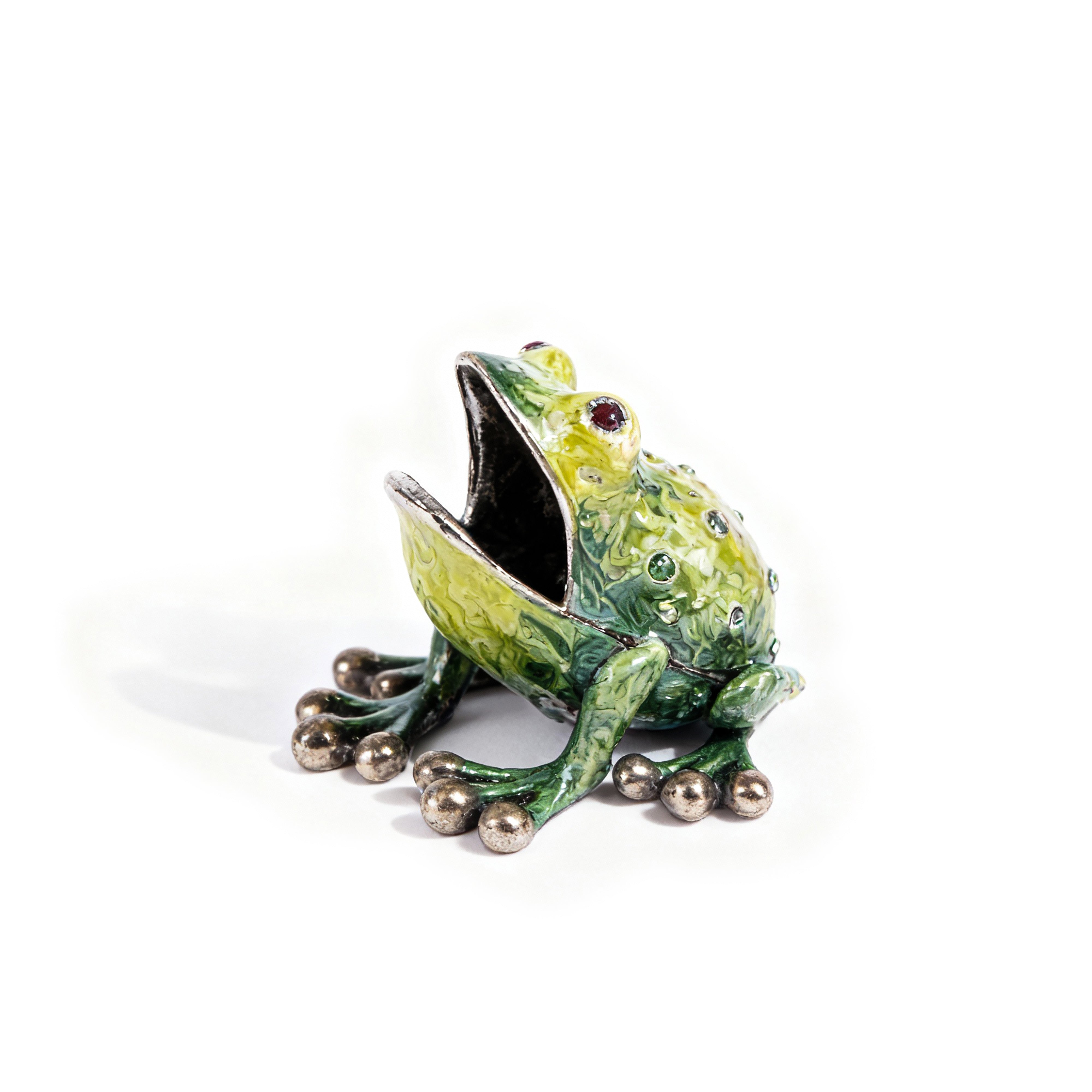 Quest Collections. Hand Painted Toothpick Holder in a Frog shape