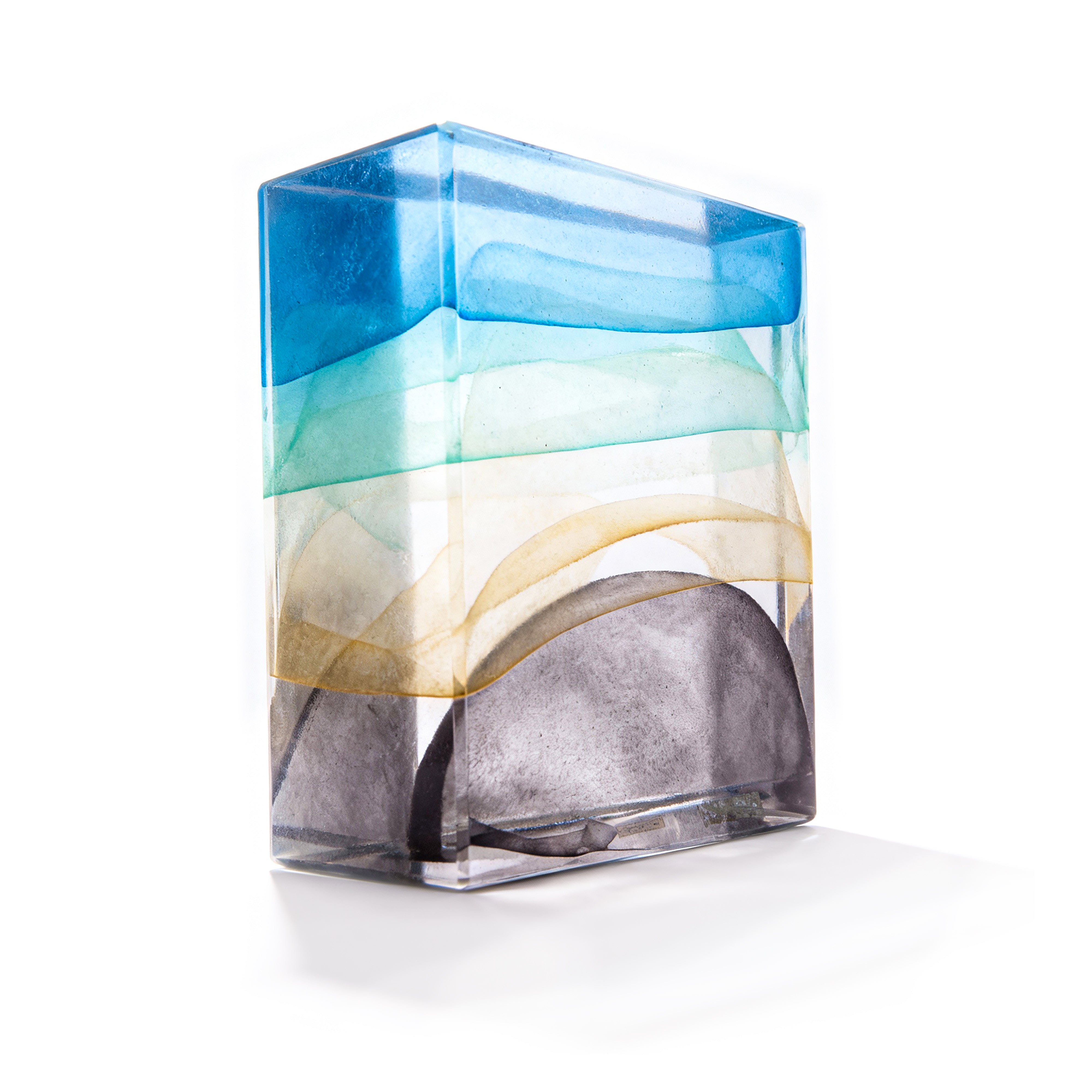 Global Views. Handmade Crown Block-Storm Sculpture. Medium Size