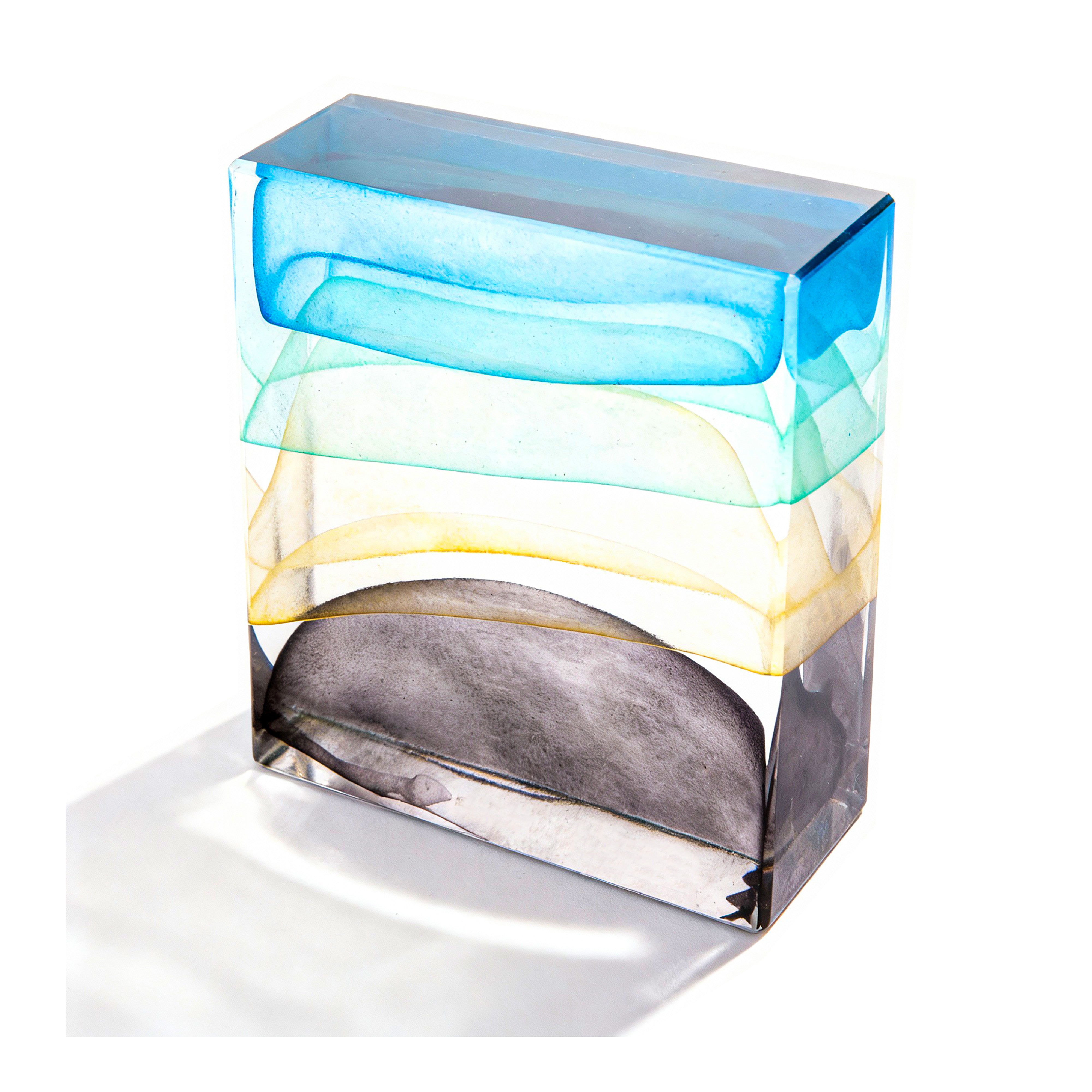 Global Views. Handmade Crown Block-Storm Sculpture. Medium Size