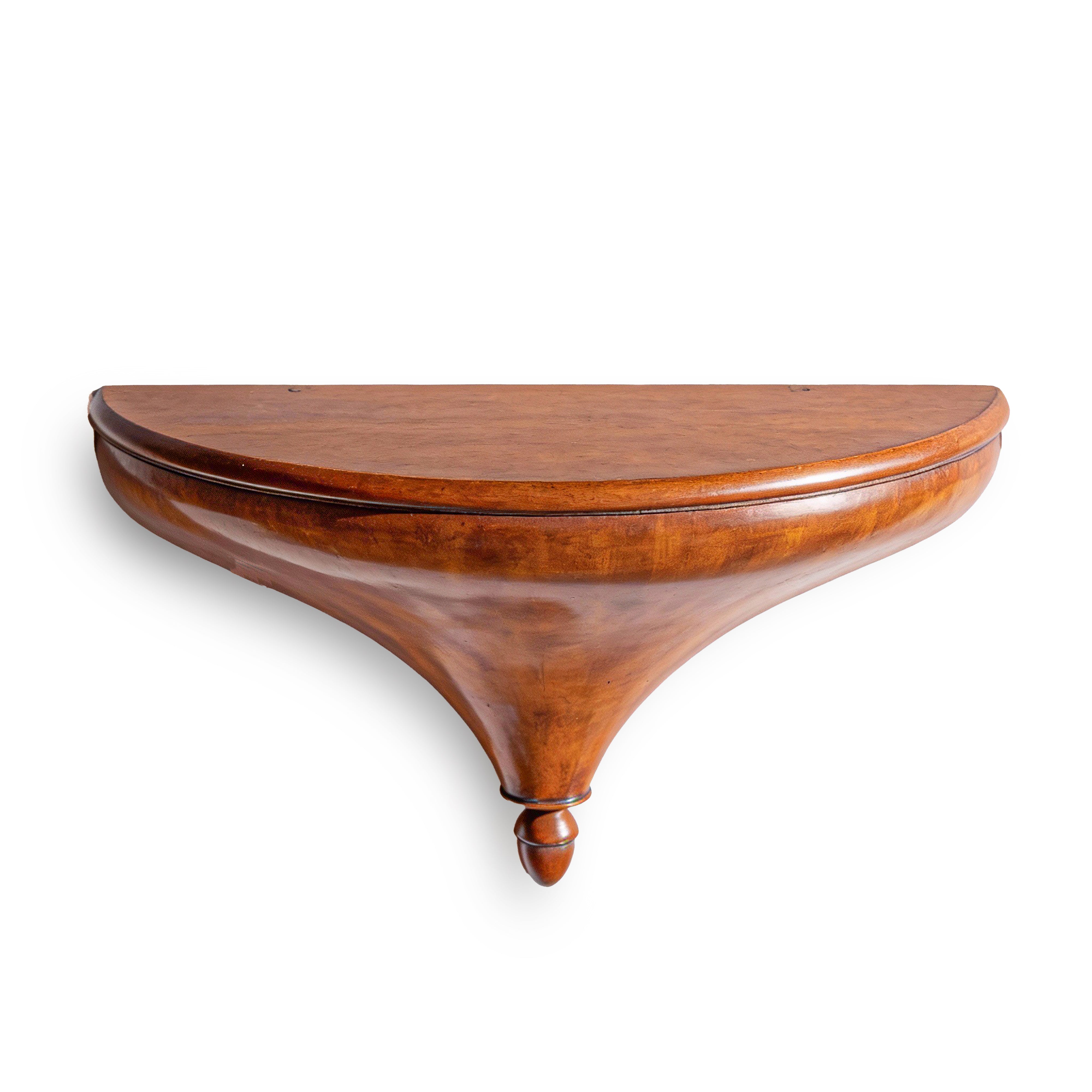 Global Views. Half-Round Wall Shelf. Large Size