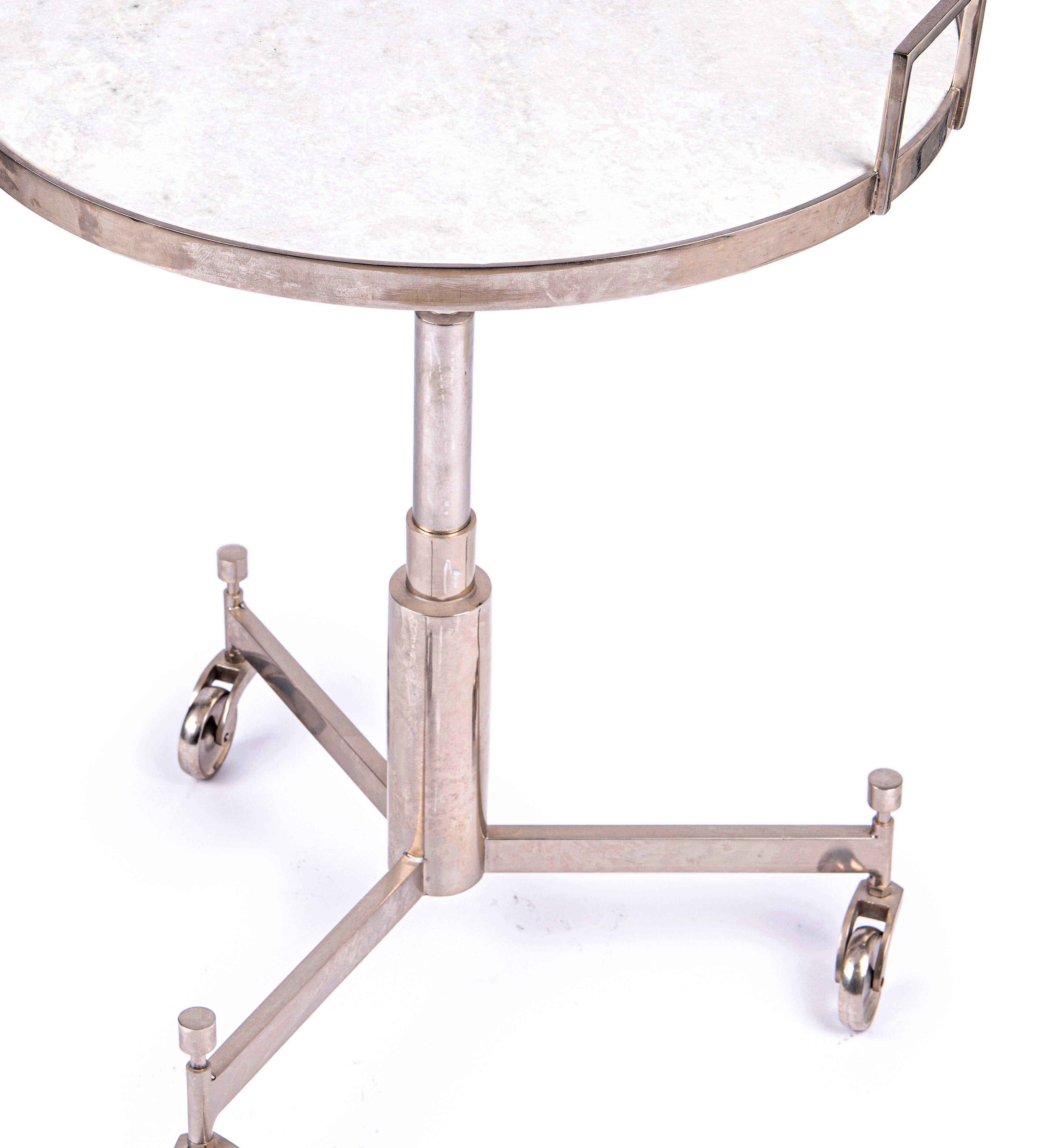 Global Views. Trolley Pedestal End Table