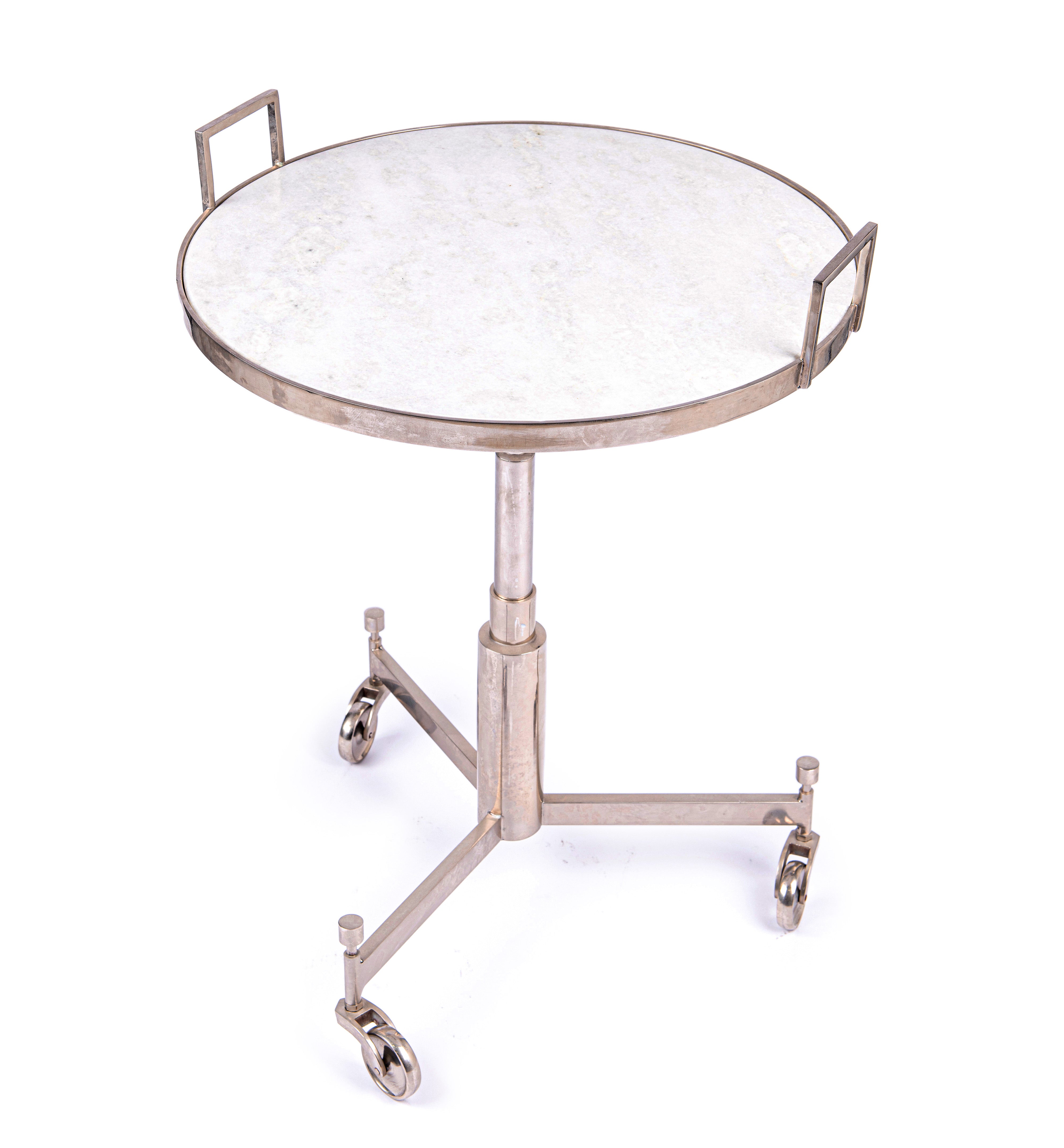 Global Views. Trolley Pedestal End Table