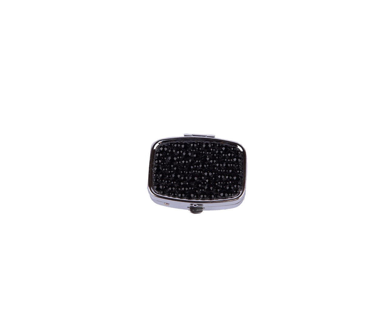 Jay Jayson's. Pill Case Studded with Black Crystals. Small Size