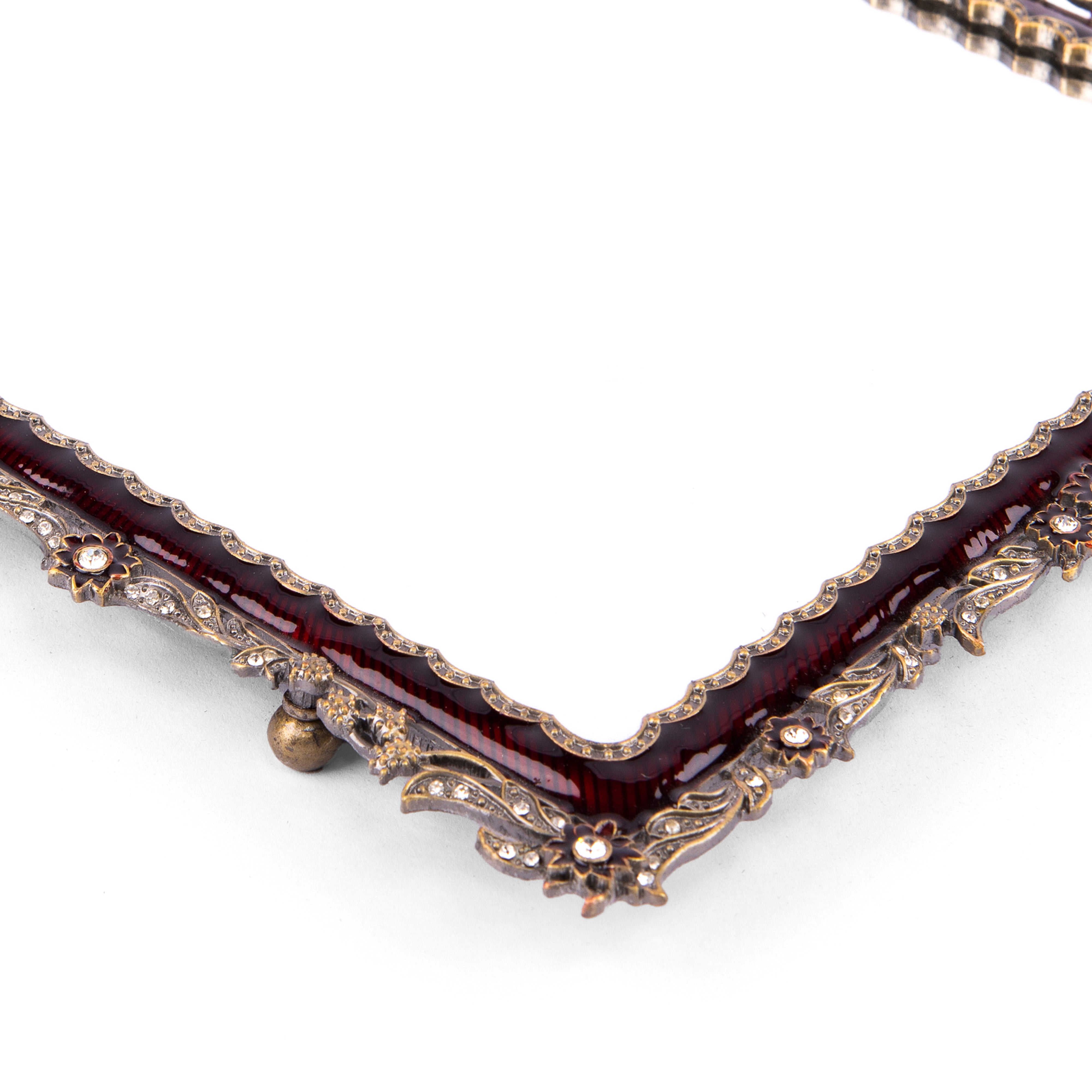 Jay Jayson's. Decorative Tray Studded with Clear Swarovski. Large Size