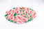 John Derian. Wall Decorative Plate Designed with Cascading Roses. Large Size