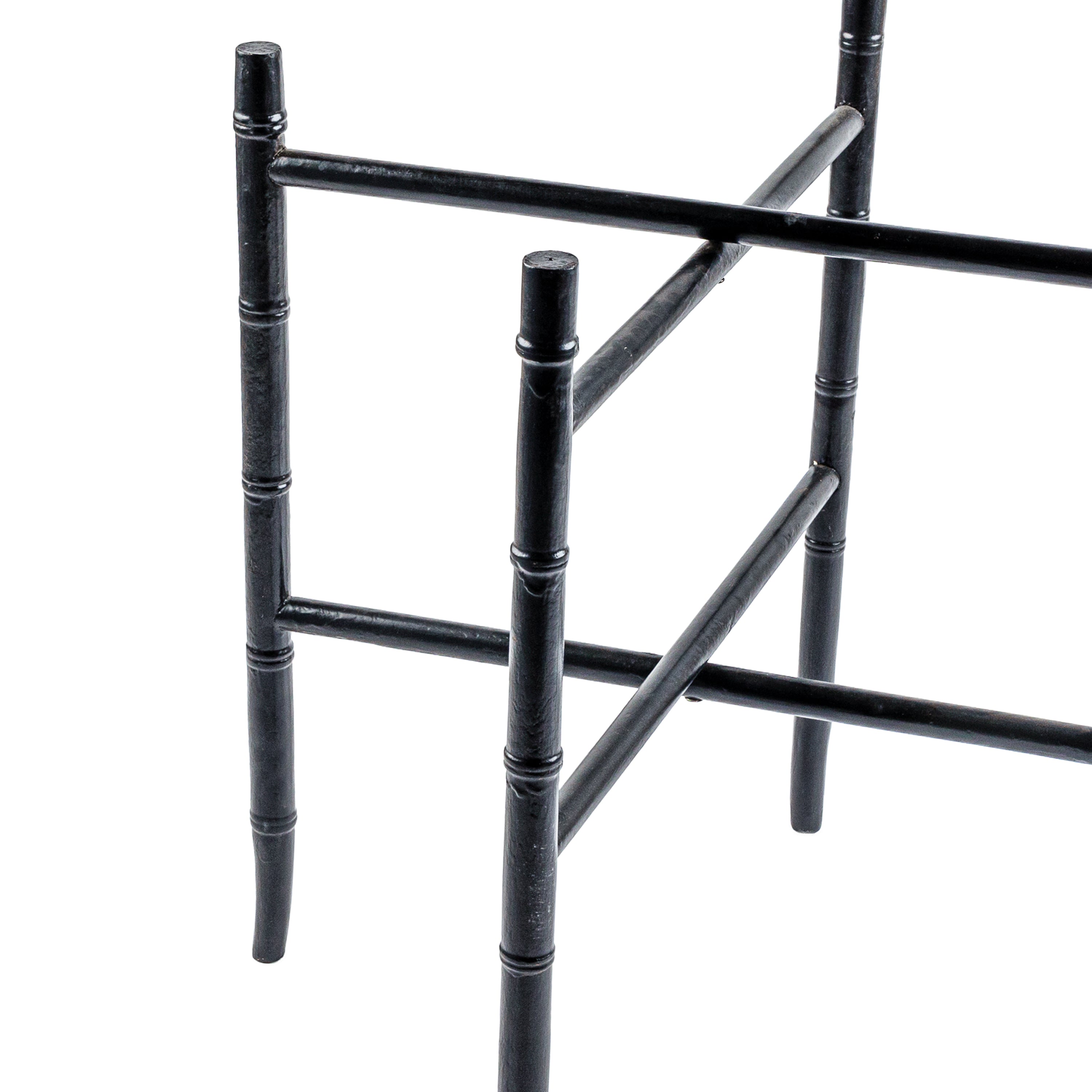 Notre Monde. Black Folding Tray Table with Long Legs. Large Size