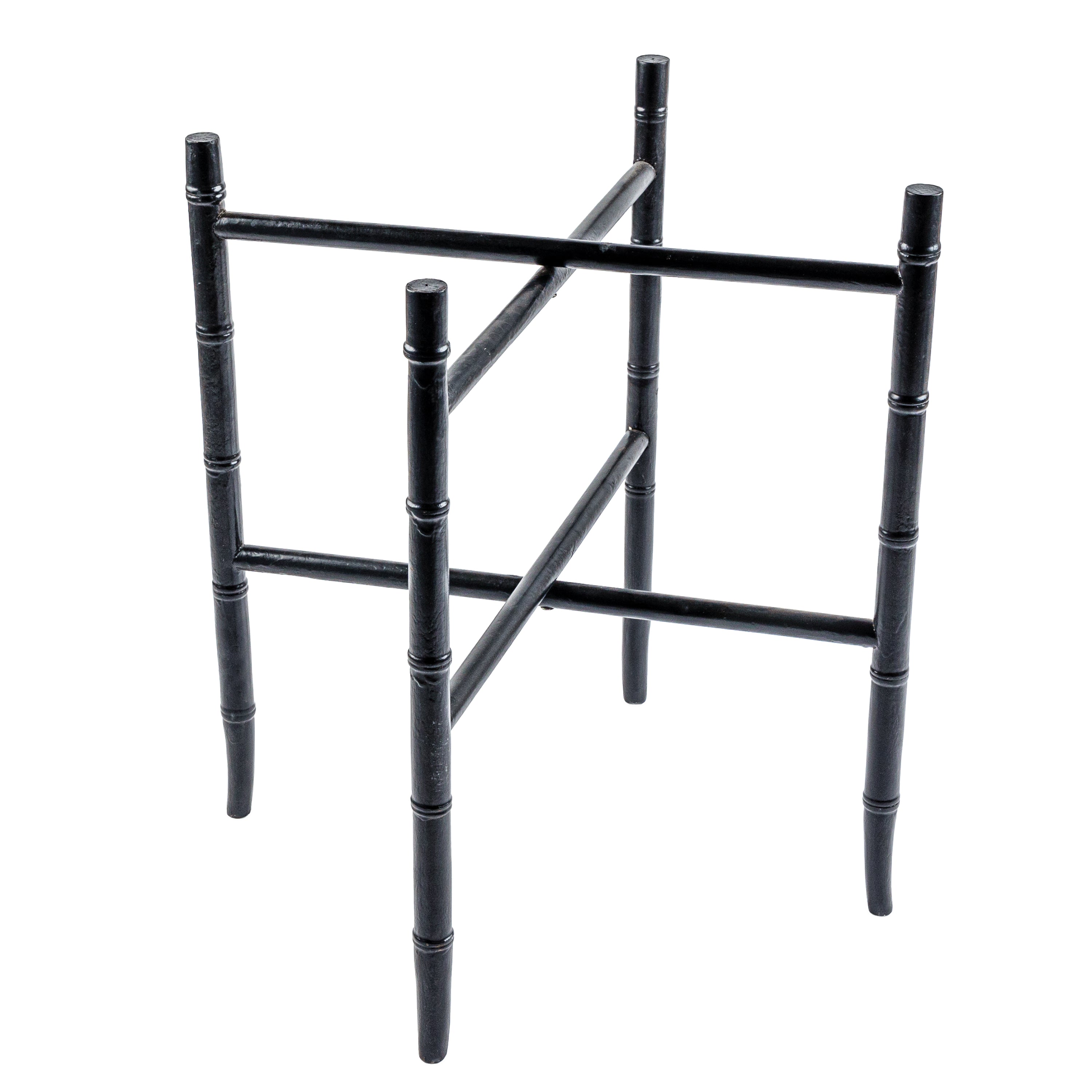 Notre Monde. Black Folding Tray Table with Long Legs. Large Size