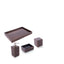 Pacific Connections. Macassar Ebony Bathroom Accessories Set.
