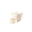 Pacific Connections. Cream Carrara Set of Wastebasket & Tissue Box