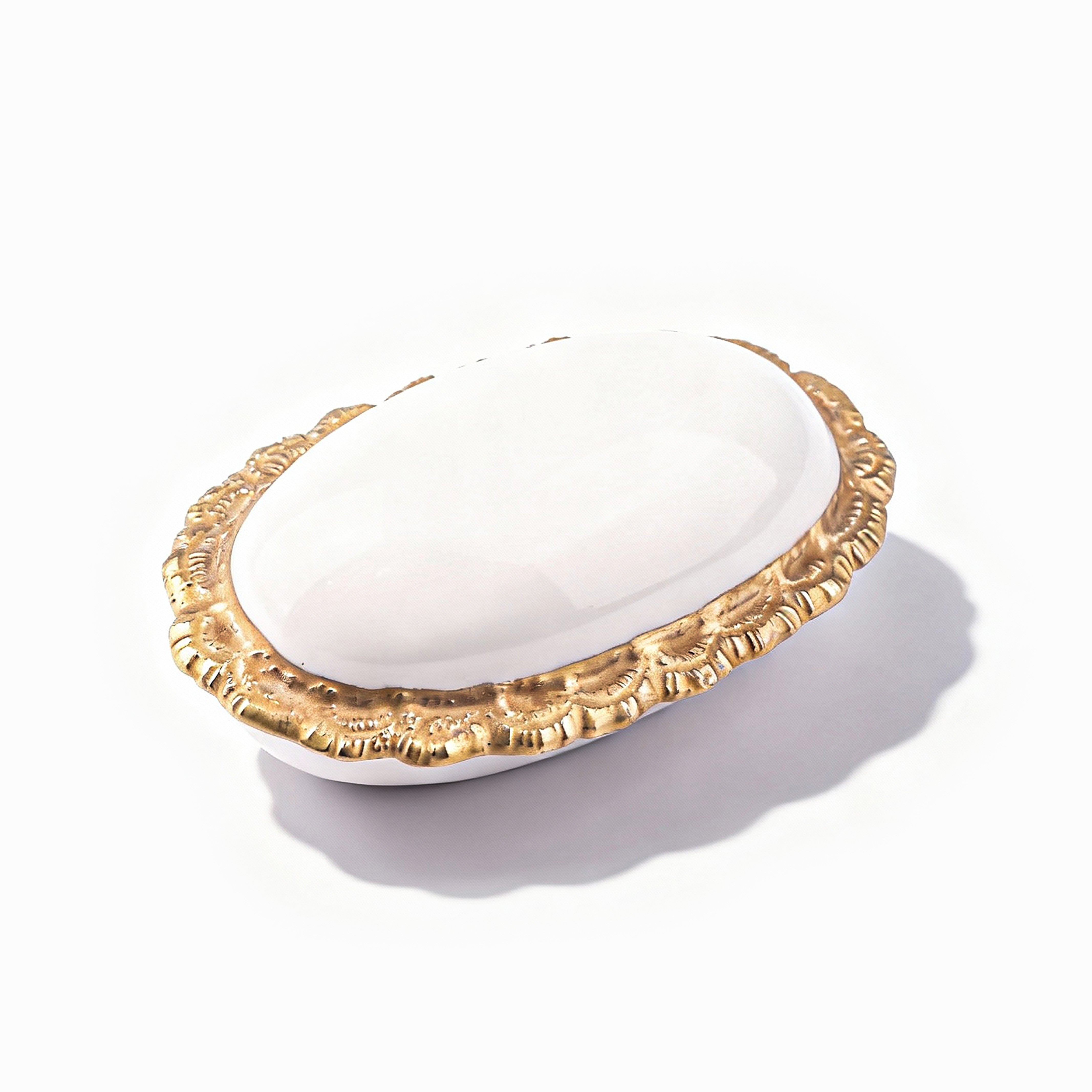 Villari. Oval Shaped White Souvenir Box