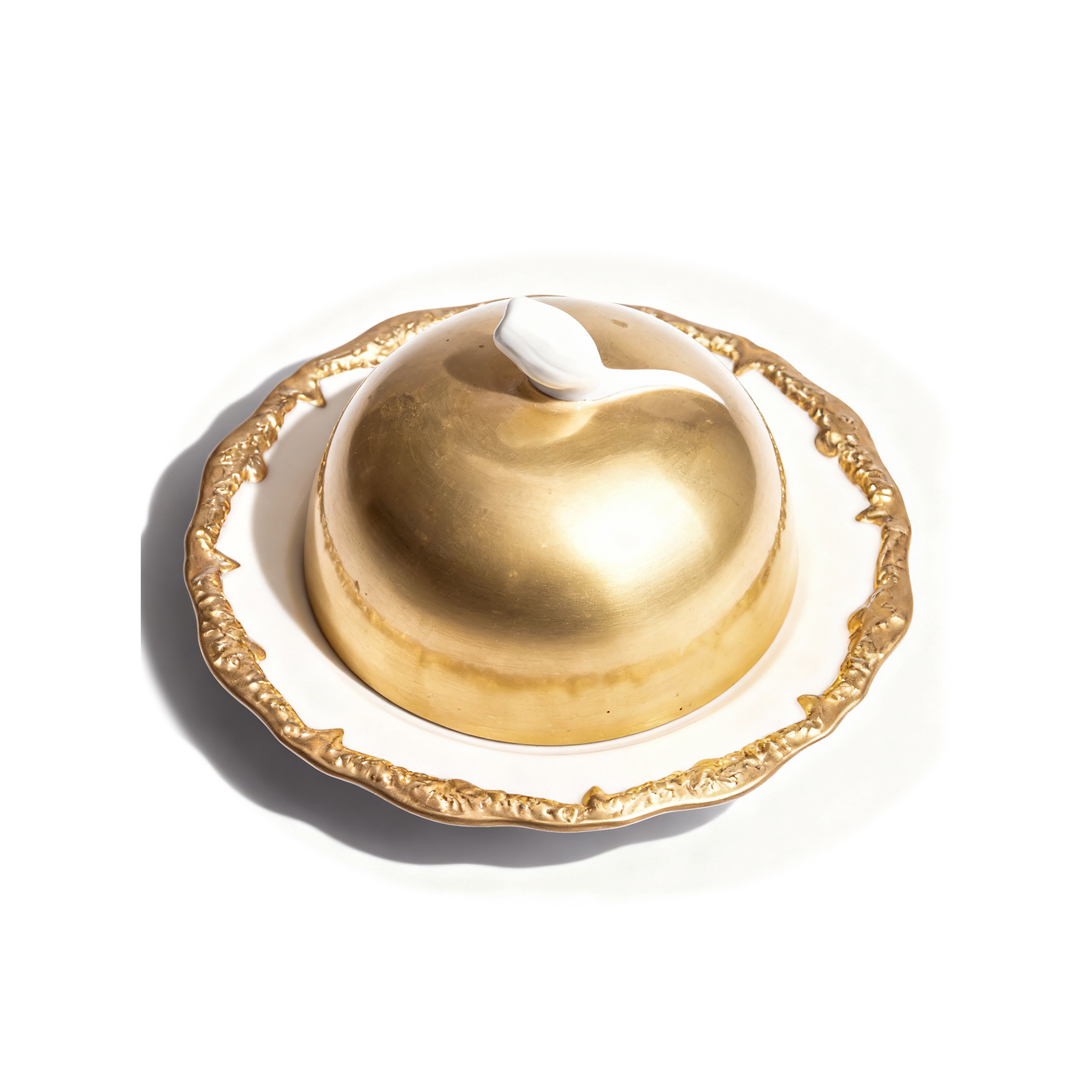 Villari. Tulip Butter Dish With Cloche. Small Size