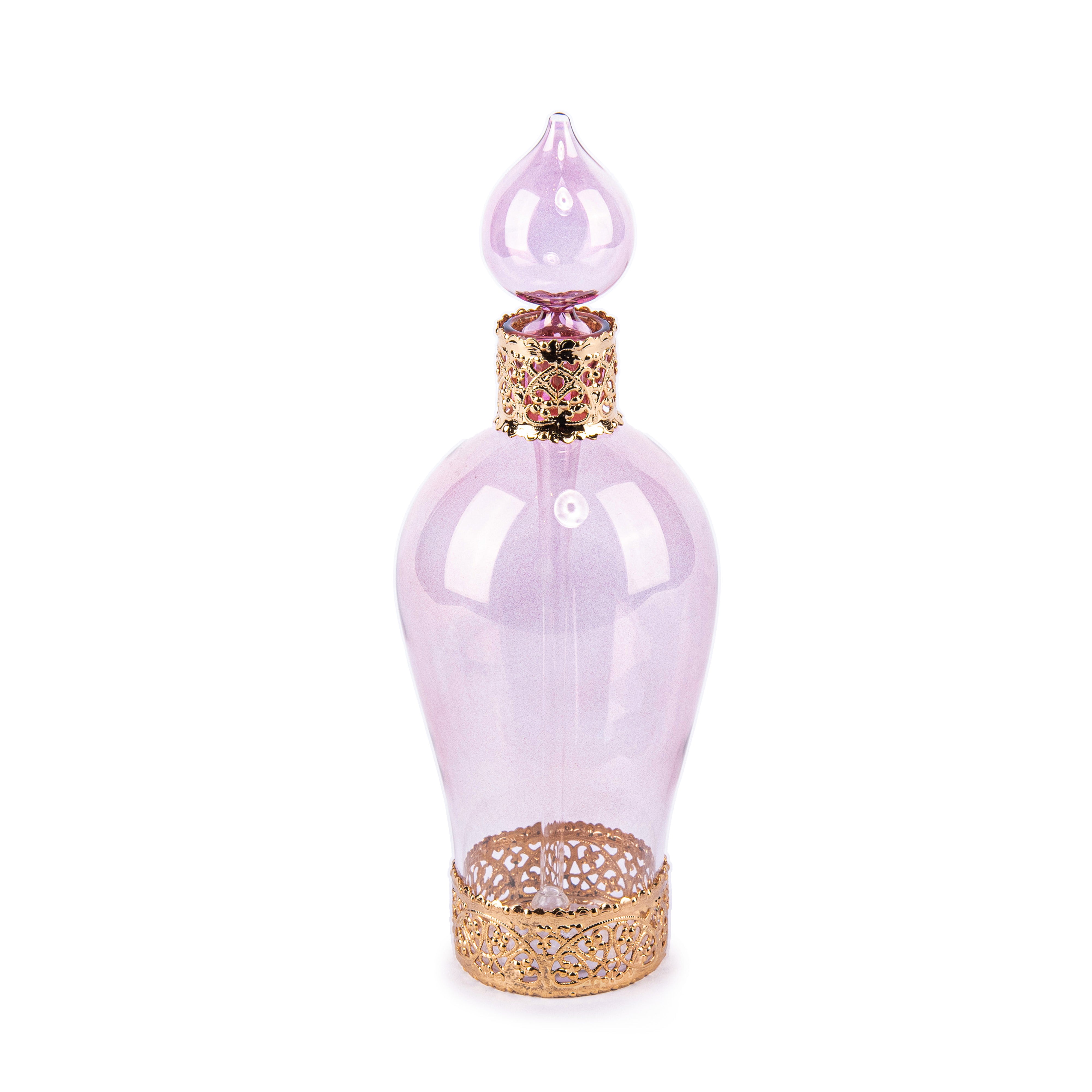 Villari. Purple & Gold Glass Perfume Bottle. 350 ML
