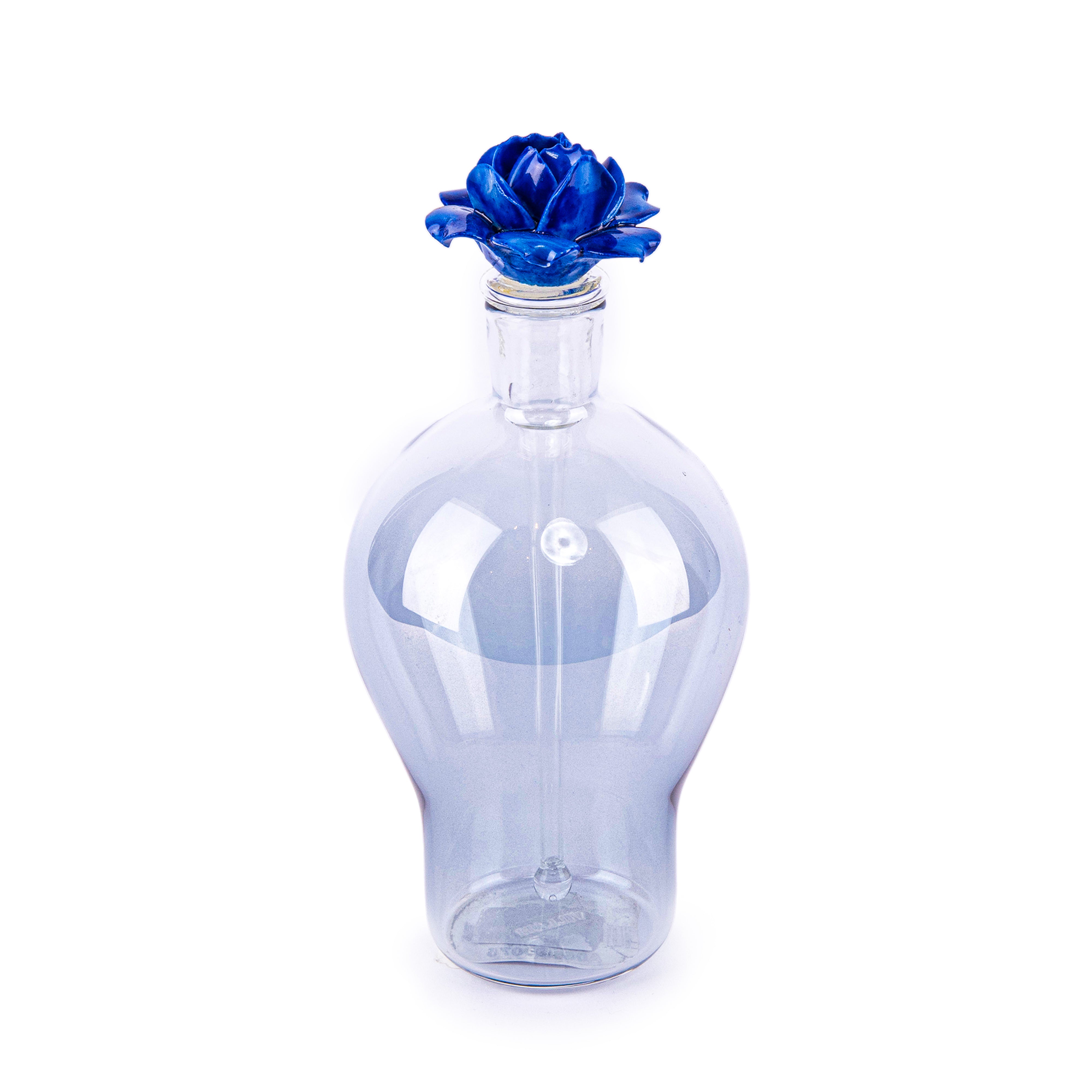 Villari. Blue Glass Perfume Bottle. 350 ML