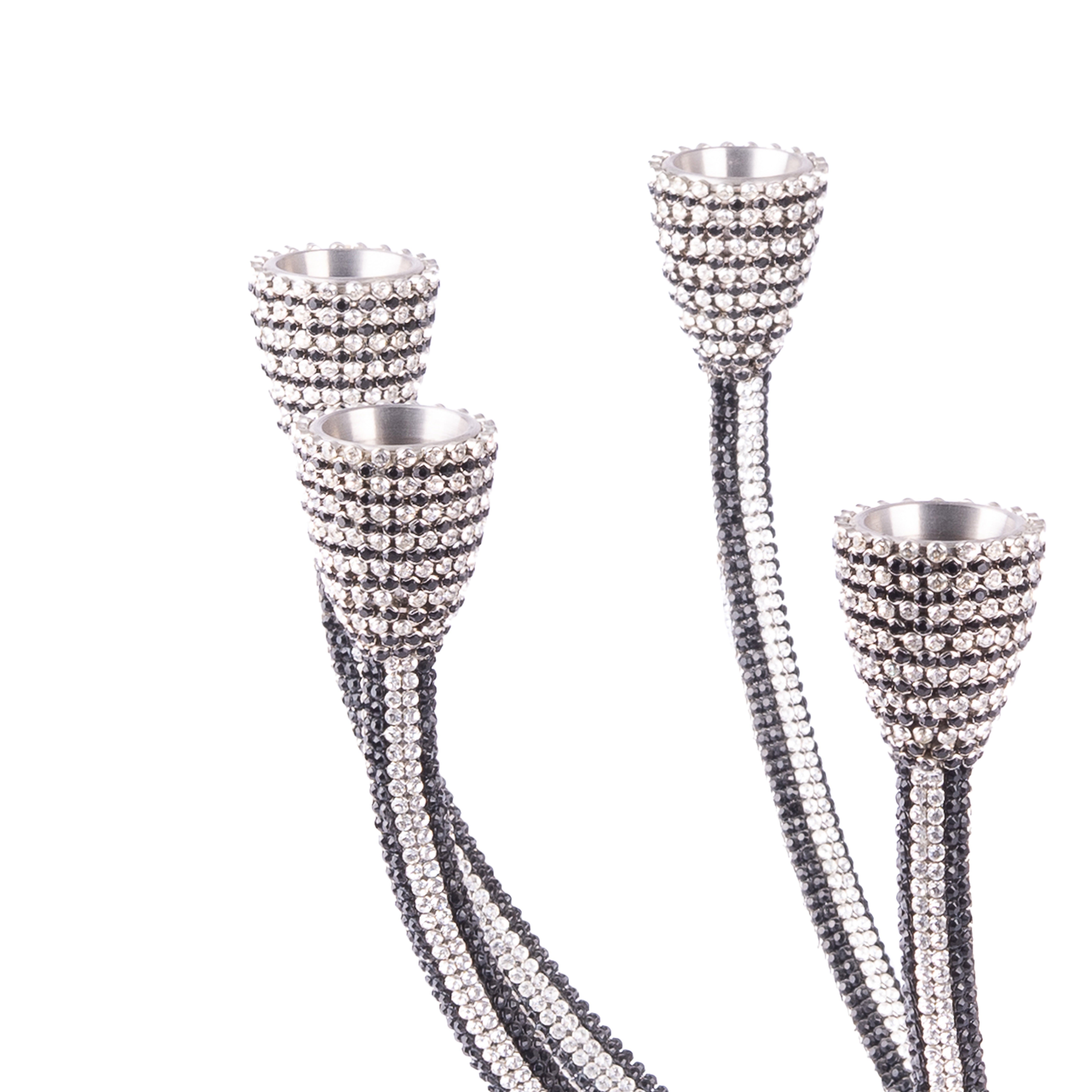 B.B Simon. Candle Holder Studded with Swarovski