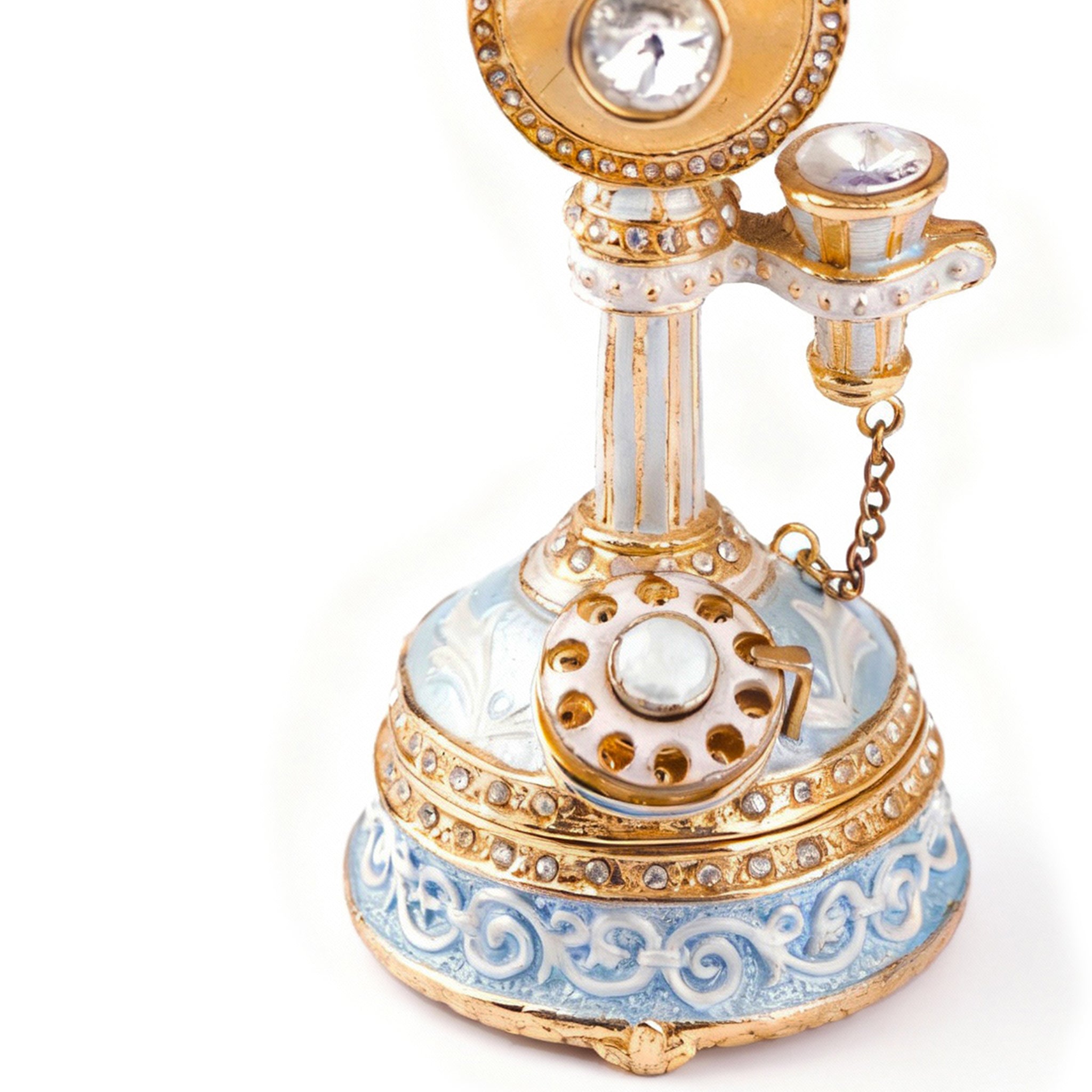 Godinger. Telephone Box Studded with Swarovski.