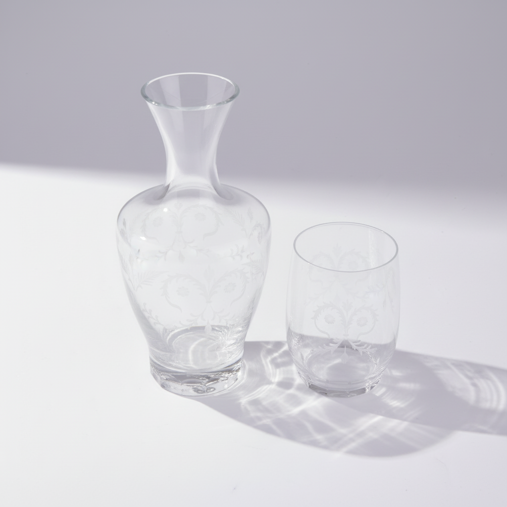 The Rosenthal. A set of Crystal Carafe & Tumbler. 600 ML