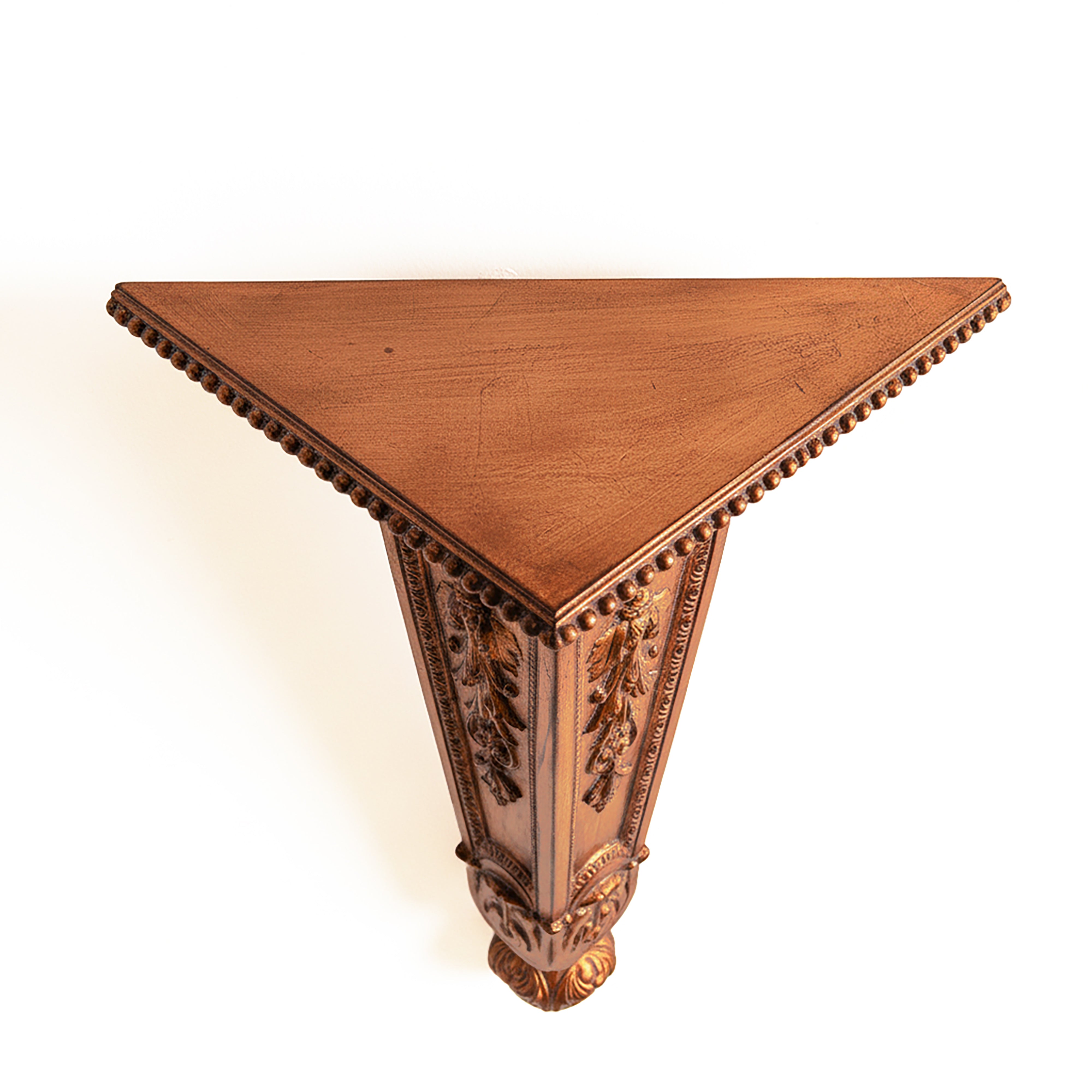 Imperio. Gilded Porcelain Wall Stand in Roman Style. Large Size