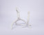 Nymphenburg. A Set of 2 Branch Candlesticks In White Bisque