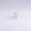 Nymphenburg. Porcelain Candlestick Vesuvius In White Colour. Small Size